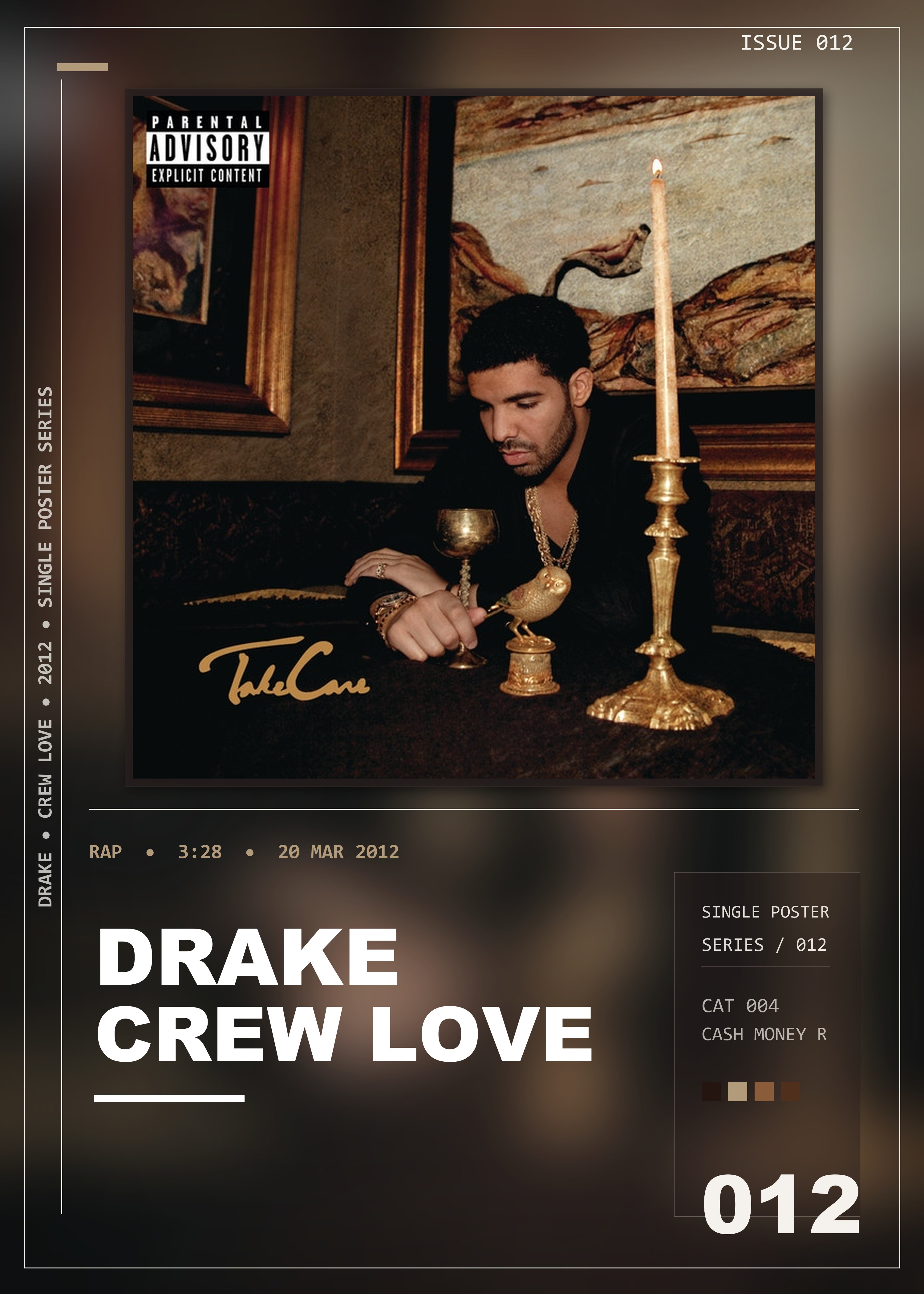 Music poster: Drake - Crew Love