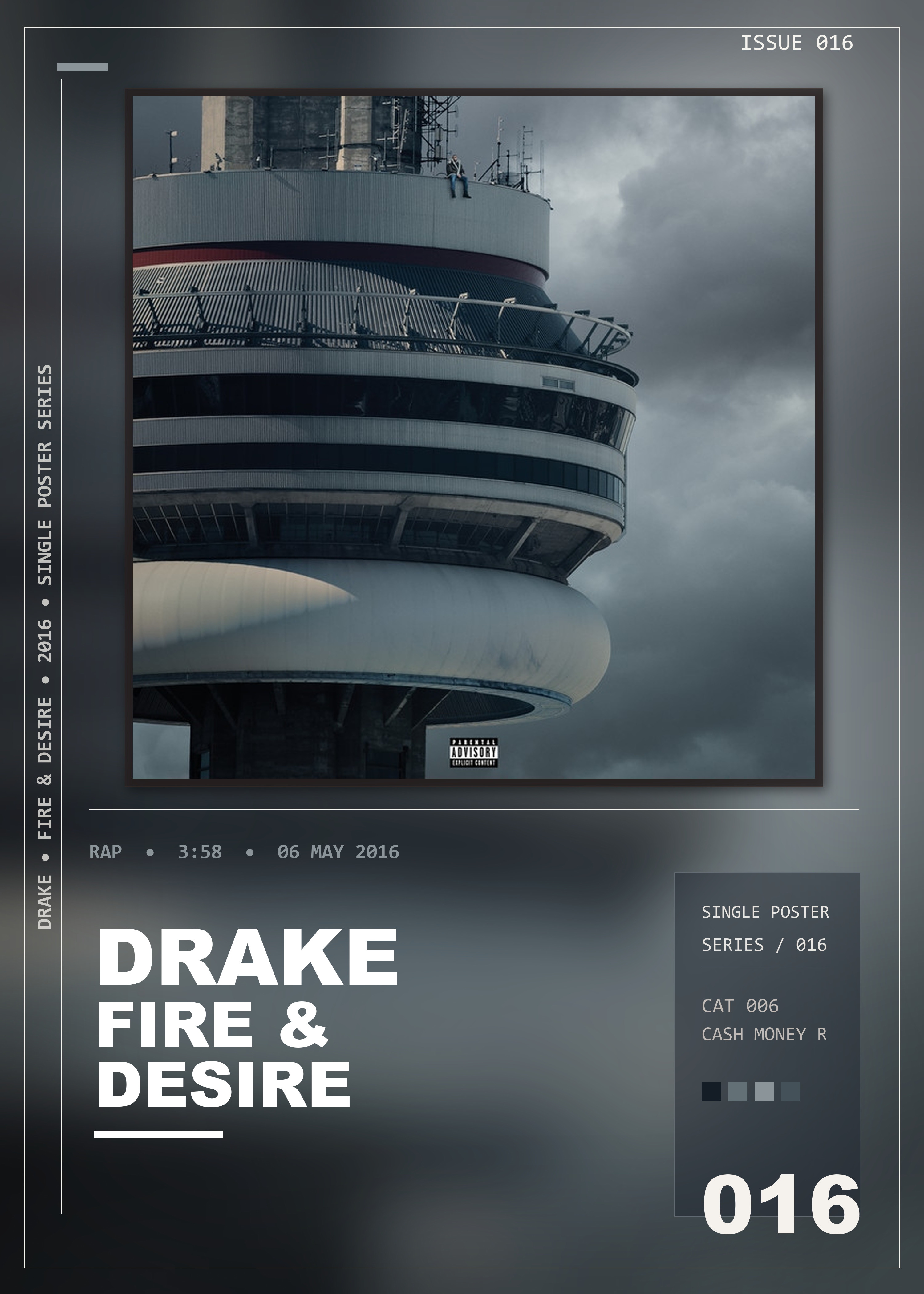 Music poster: Drake - Fire Desire