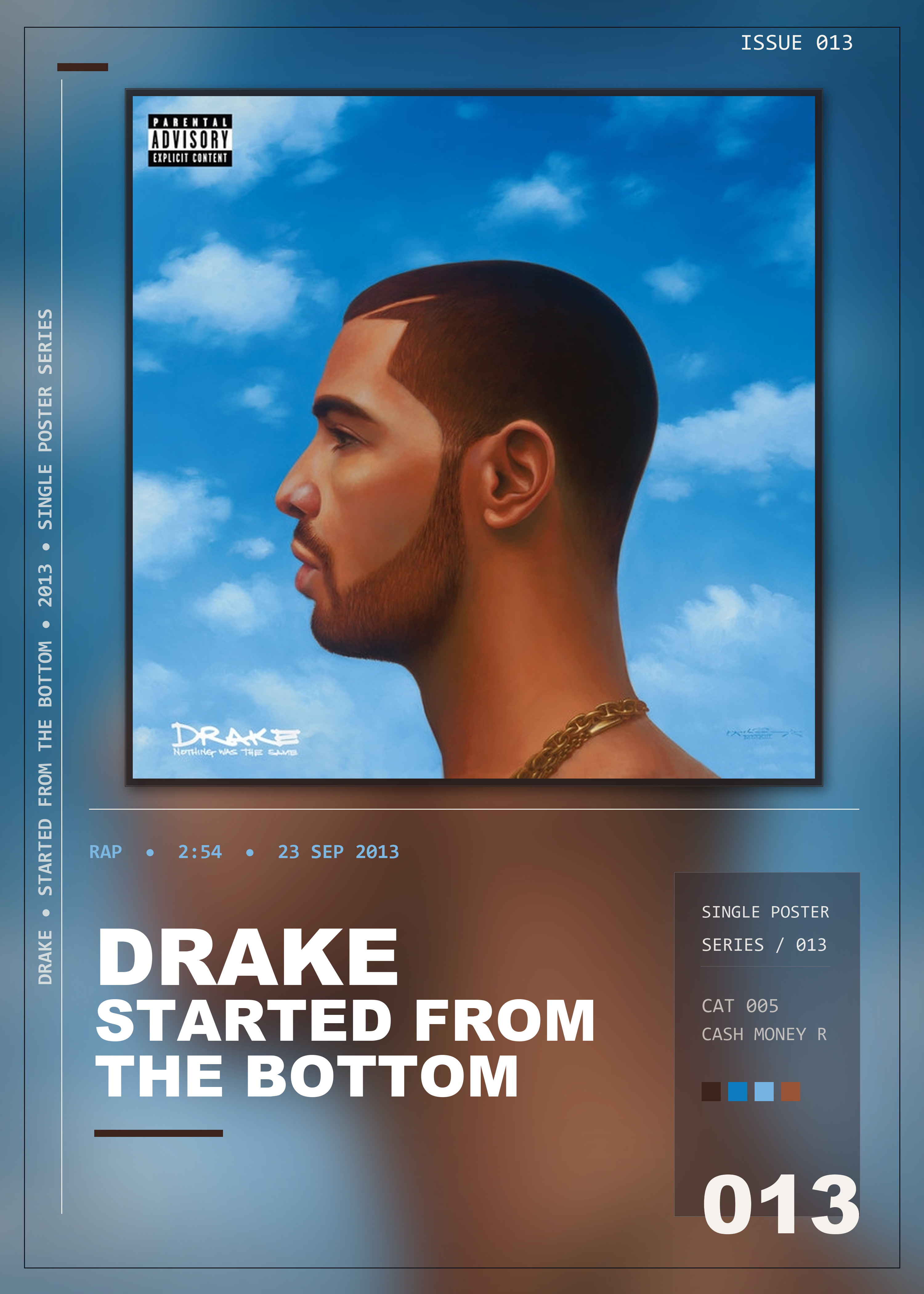 Music poster: Drake - Started From the Bottom