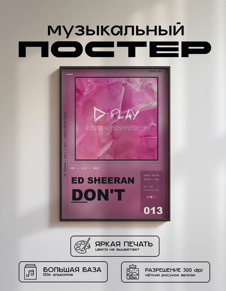 Music poster: Ed Sheeran - Dont