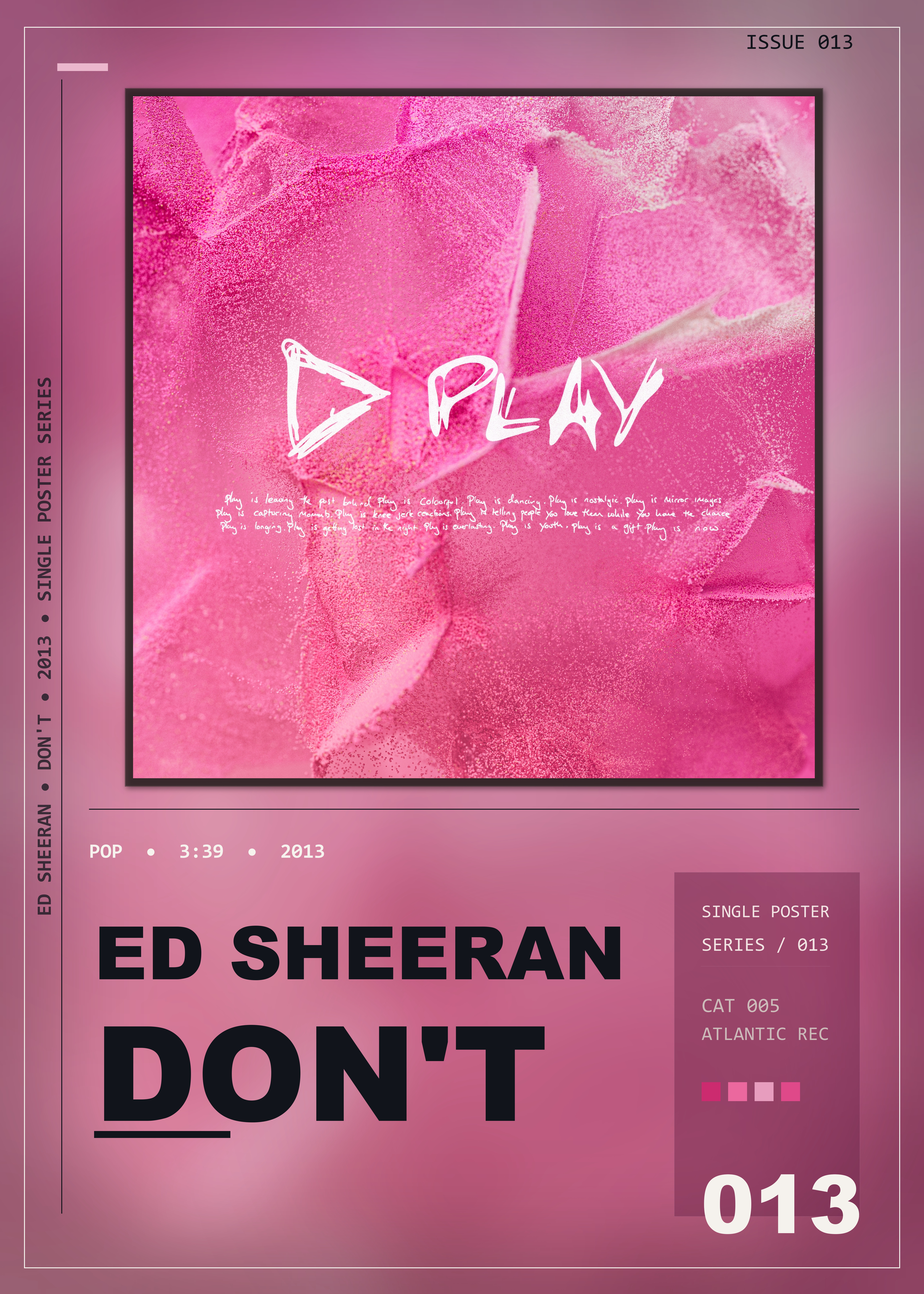 Music poster: Ed Sheeran - Dont