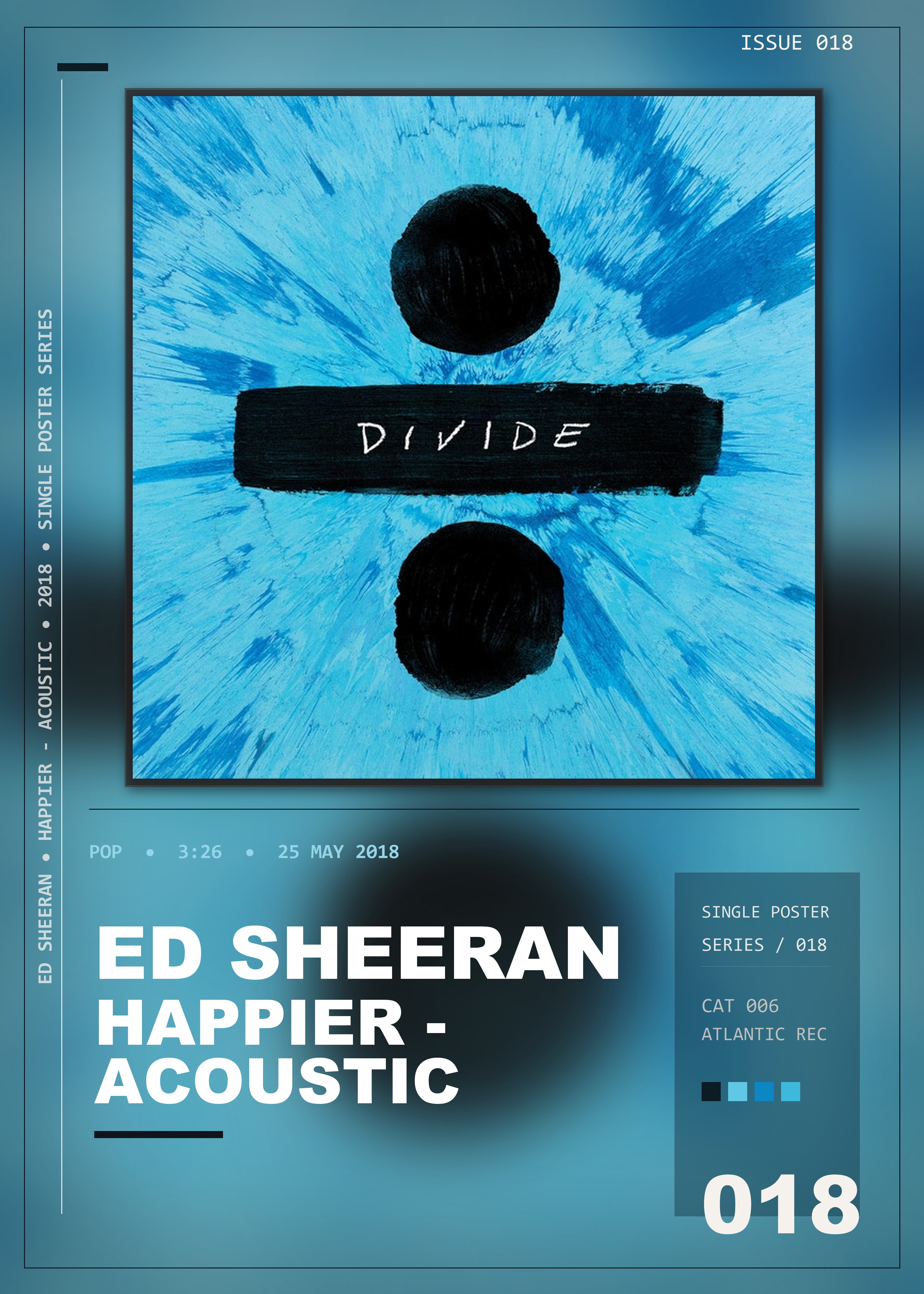 Music poster: Ed Sheeran - Happier - Acoustic