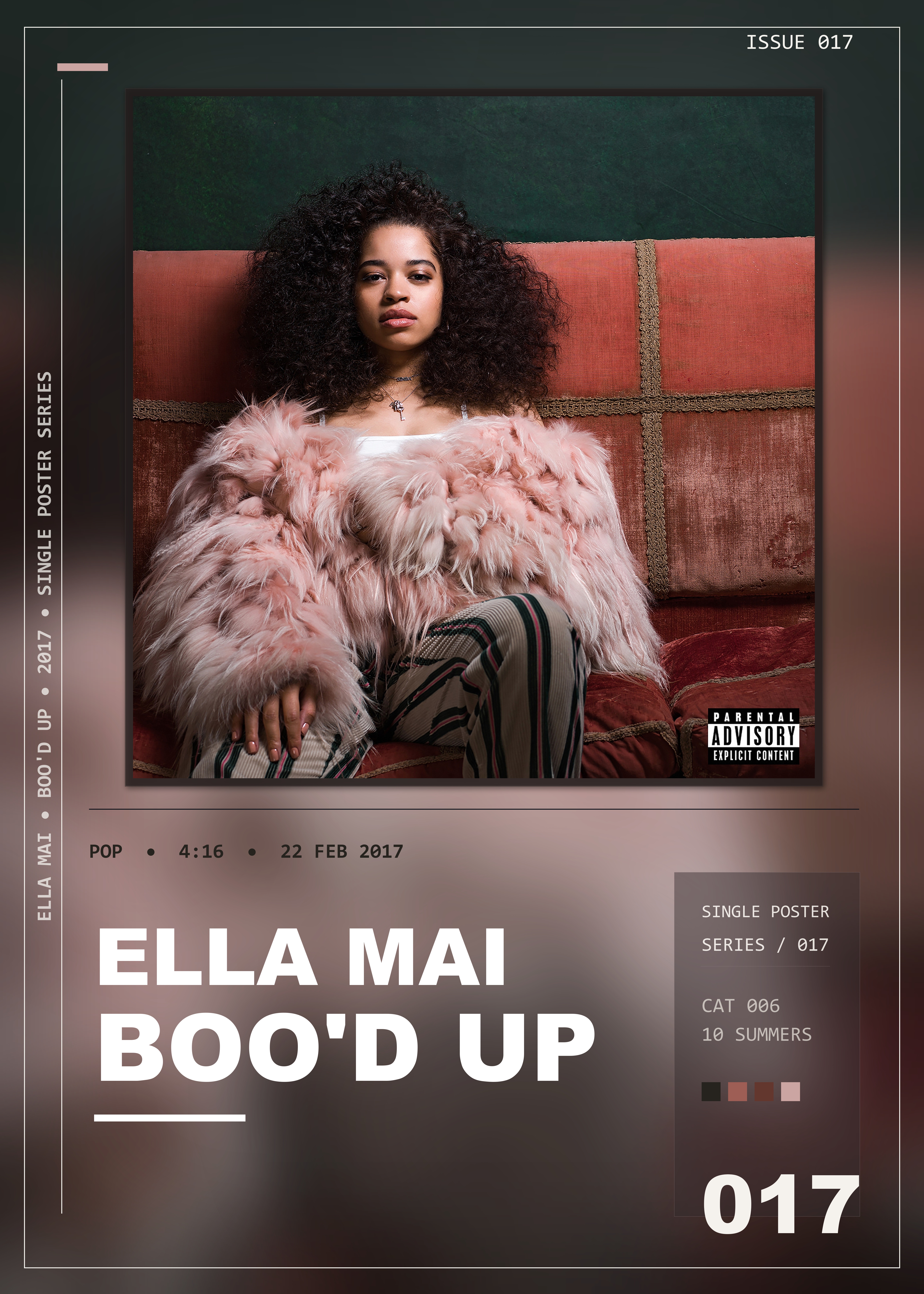 Music poster: Ella Mai - Bood Up