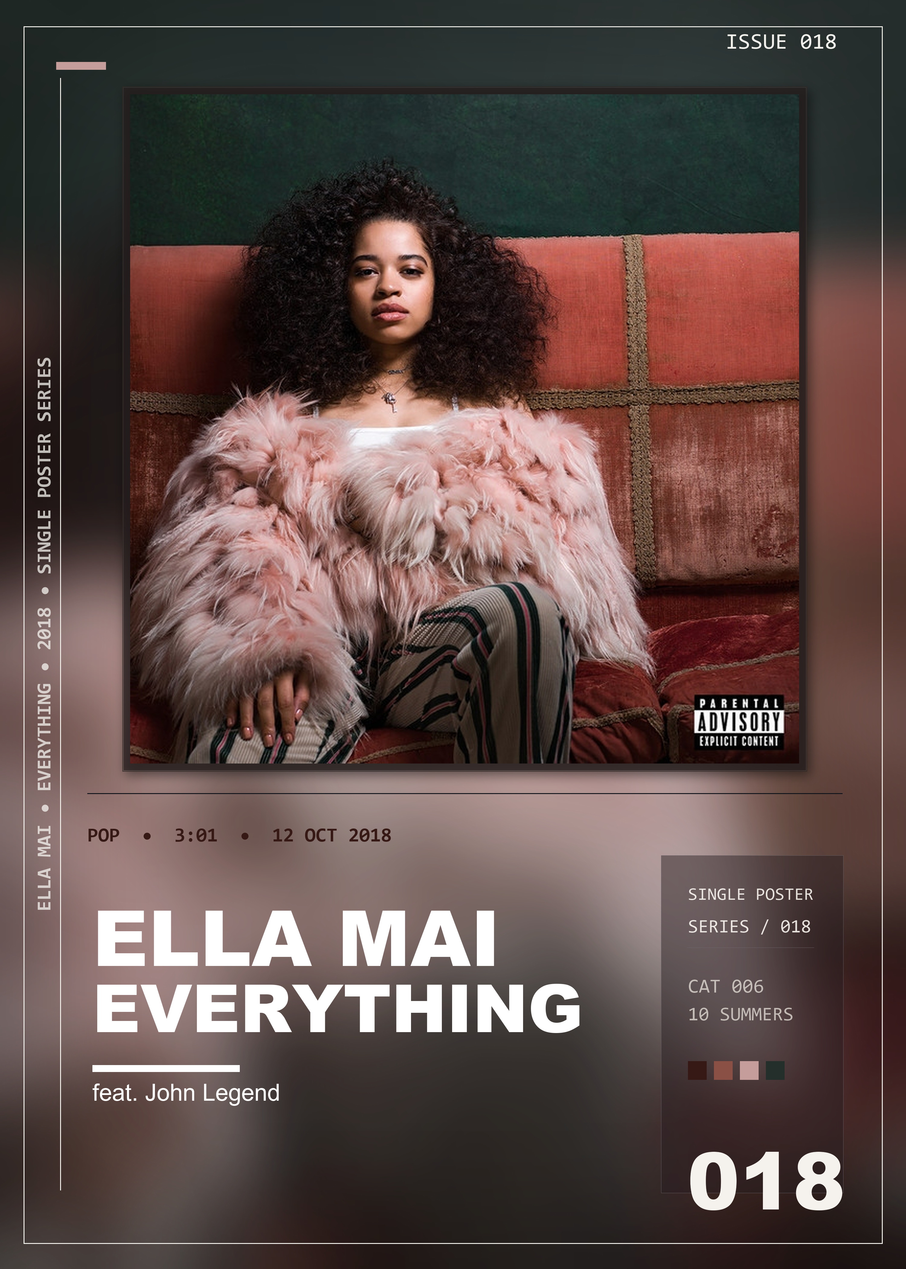 Music poster: Ella Mai - Everything feat John Legend
