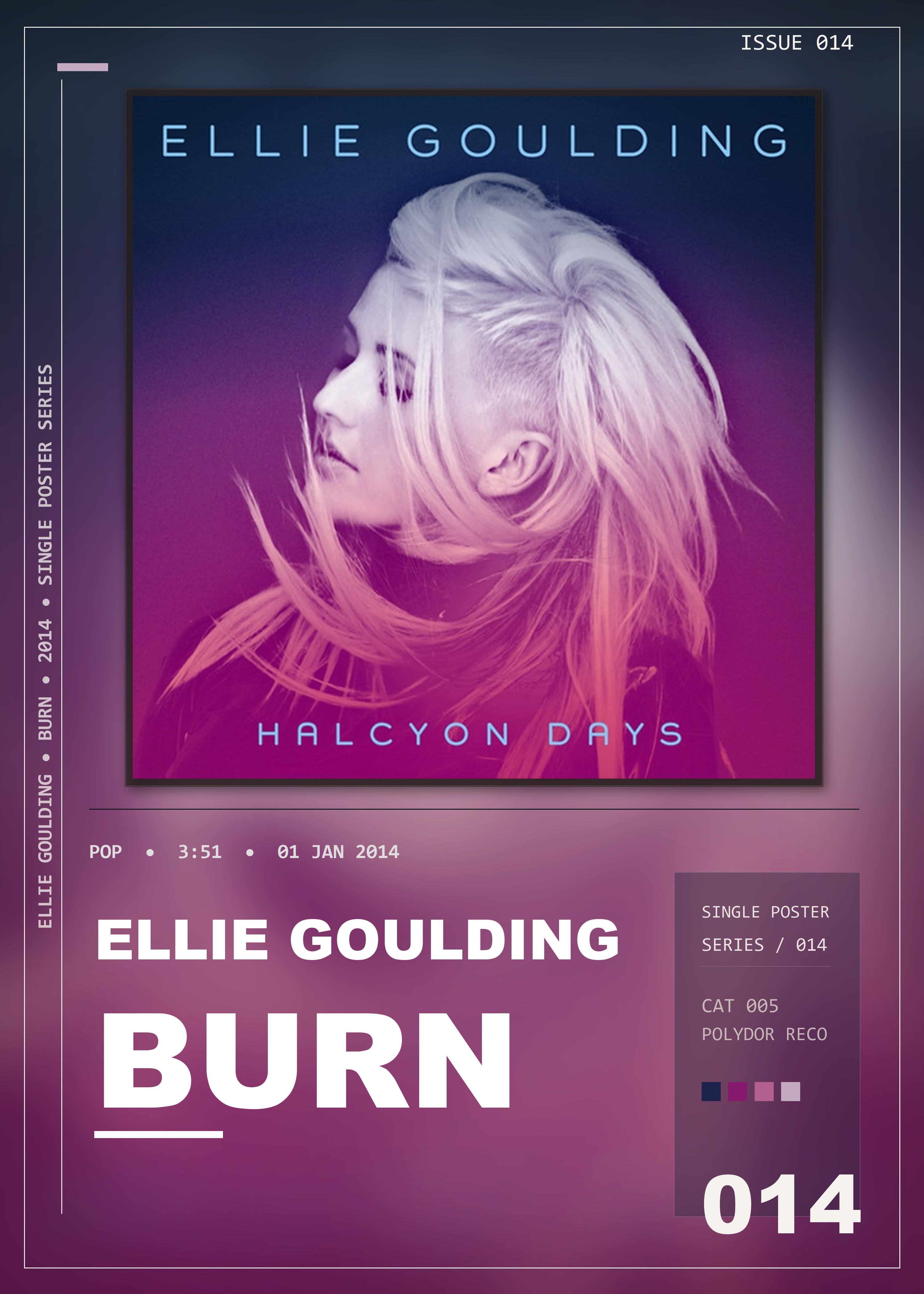 Music poster: Ellie Goulding - Burn