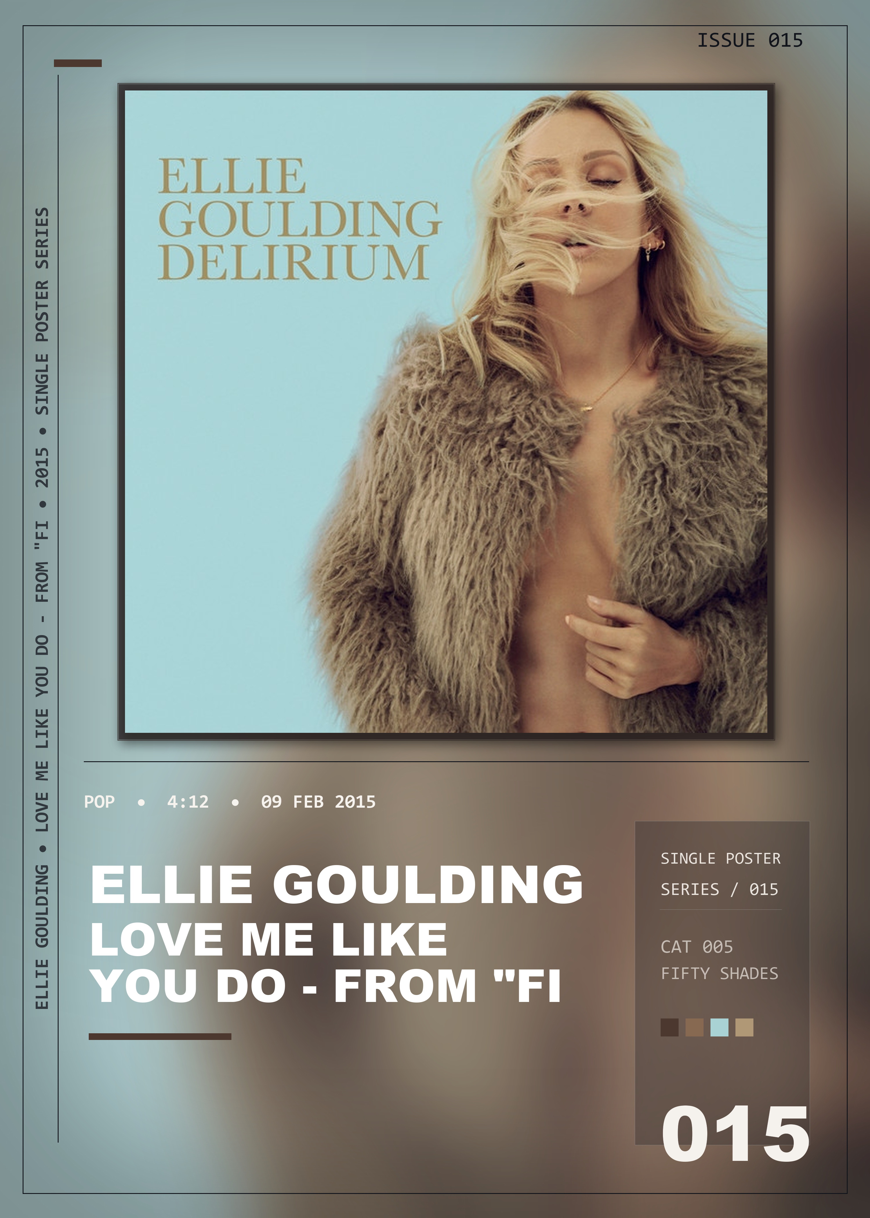 Music poster: Ellie Goulding - Love Me Like You Do - From Fifty Shades Of Grey