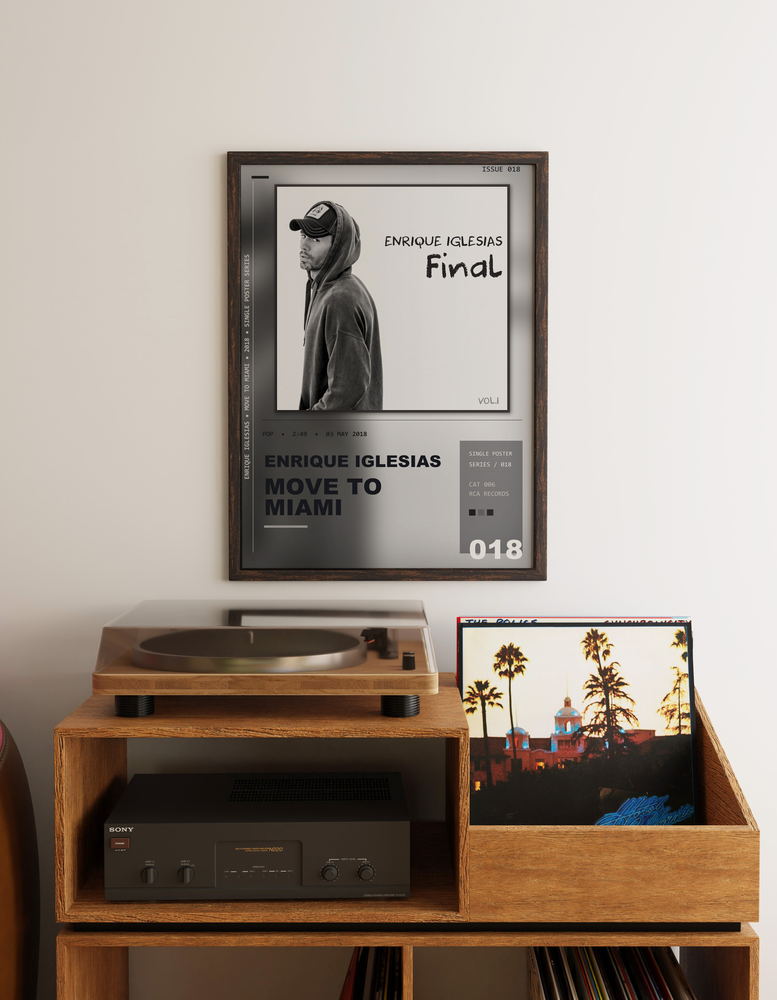 Music poster: Enrique Iglesias - MOVE TO MIAMI