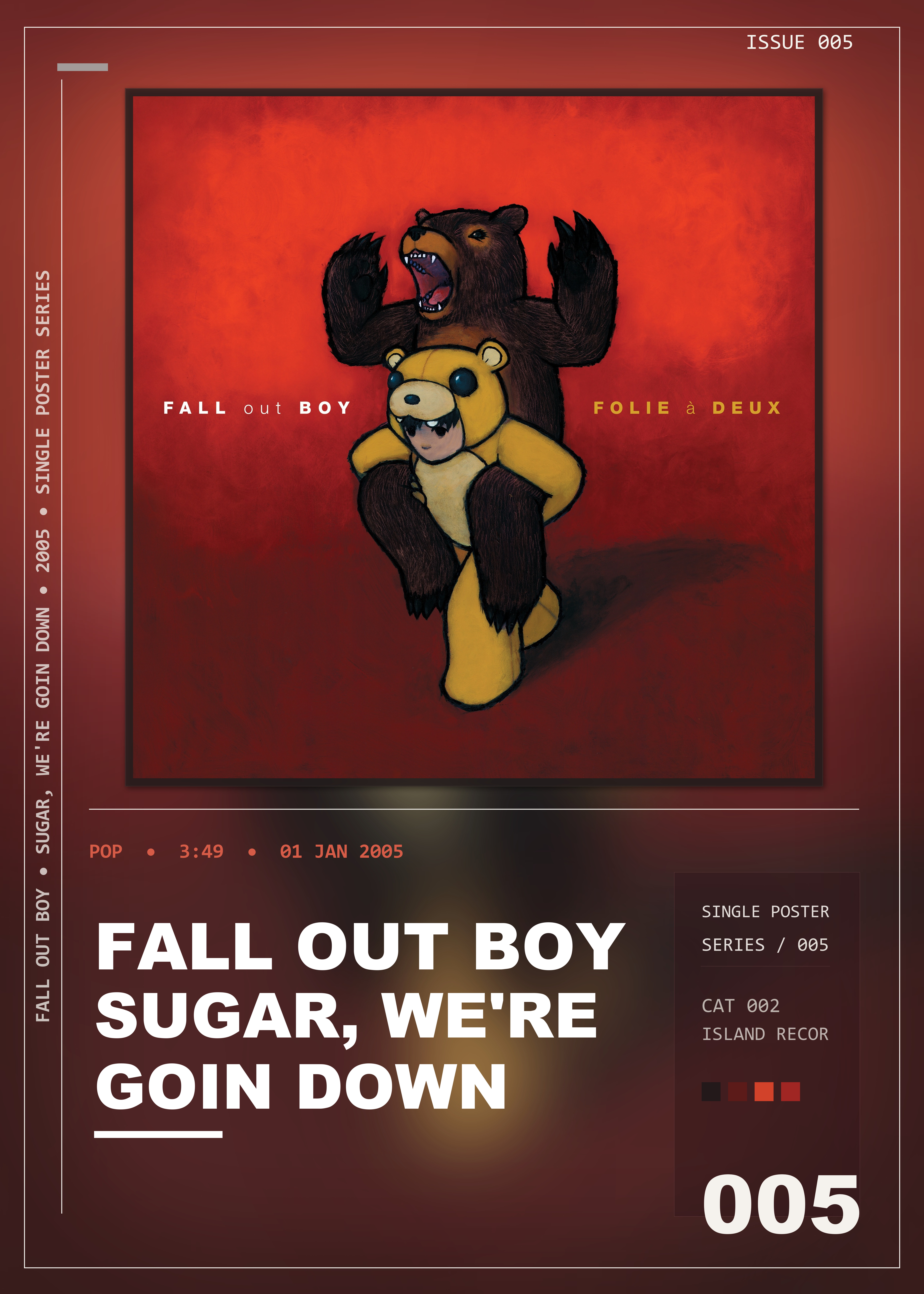 Music poster: Fall Out Boy - Sugar Were Goin Down