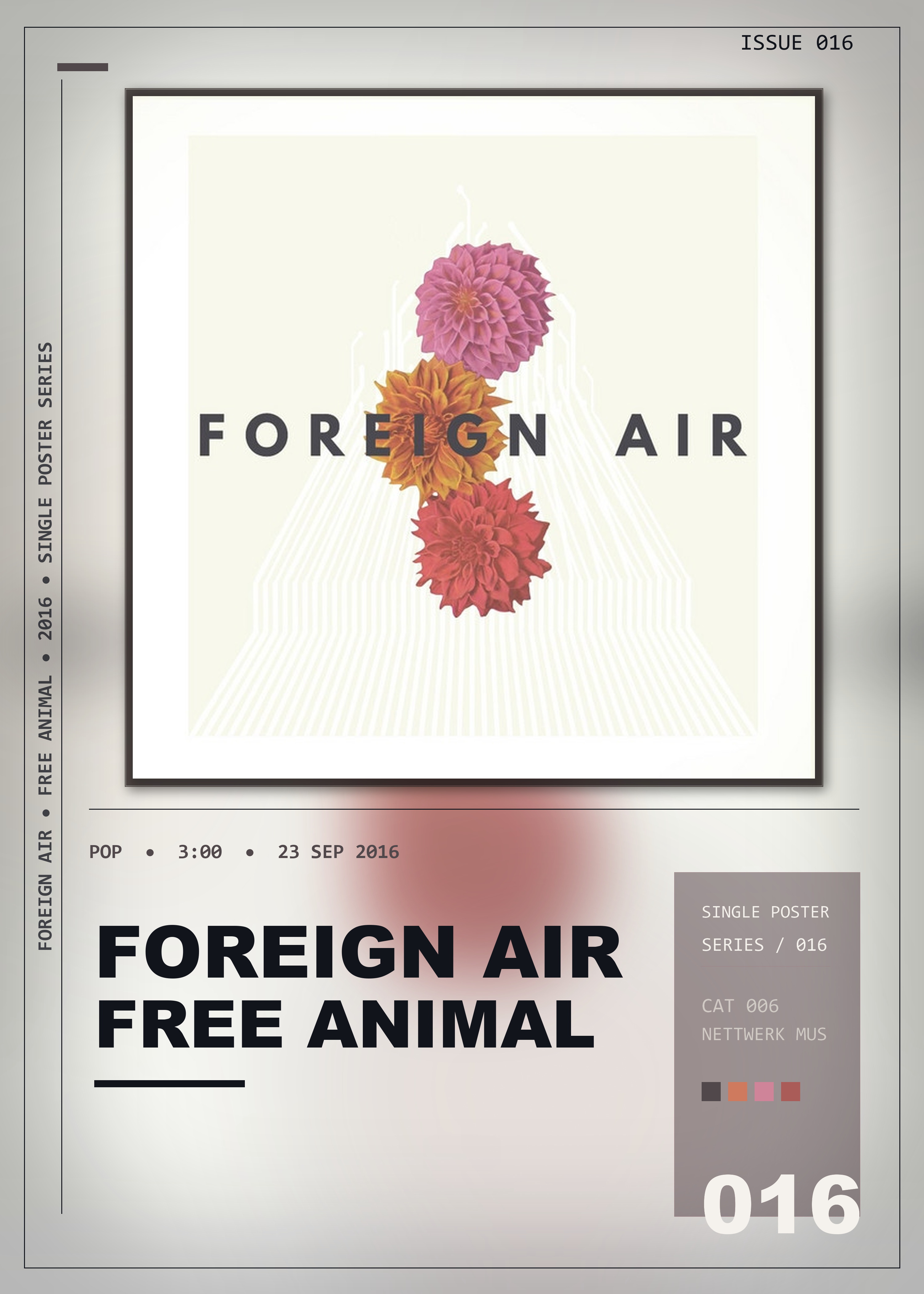 Music poster: Foreign Air - Free Animal
