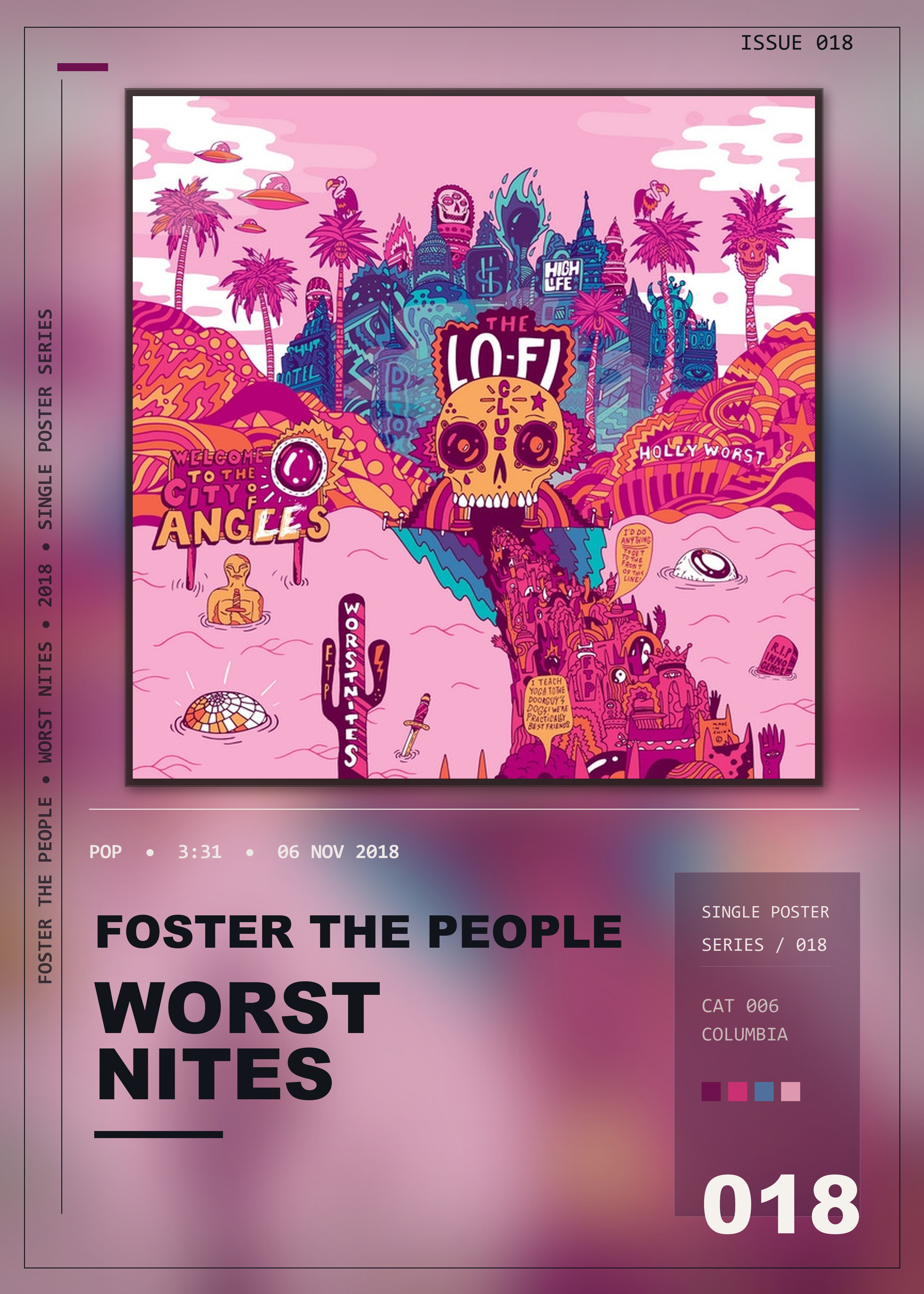 Music poster: Foster The People - Worst Nites