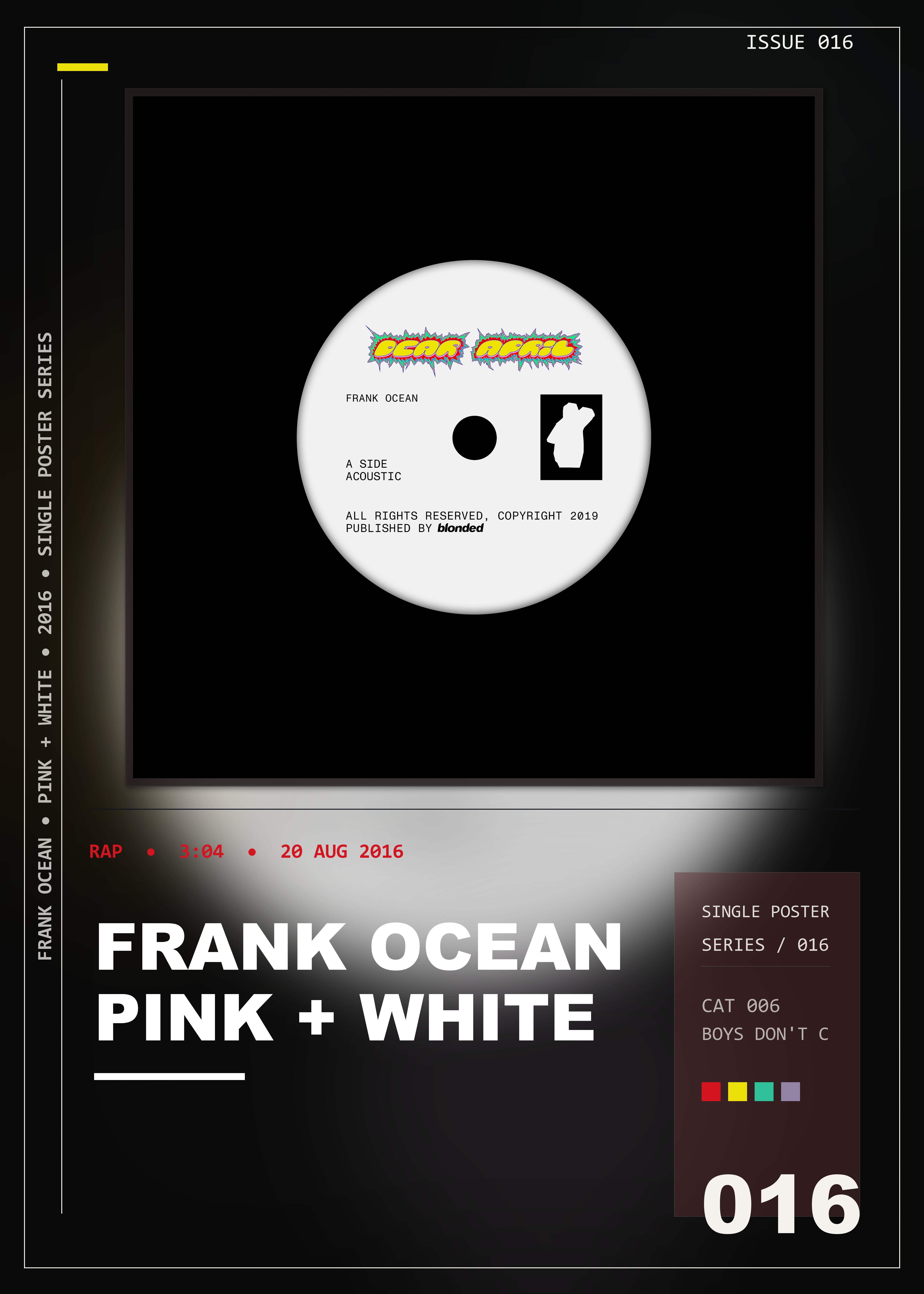 Music poster: Frank Ocean - Pink White