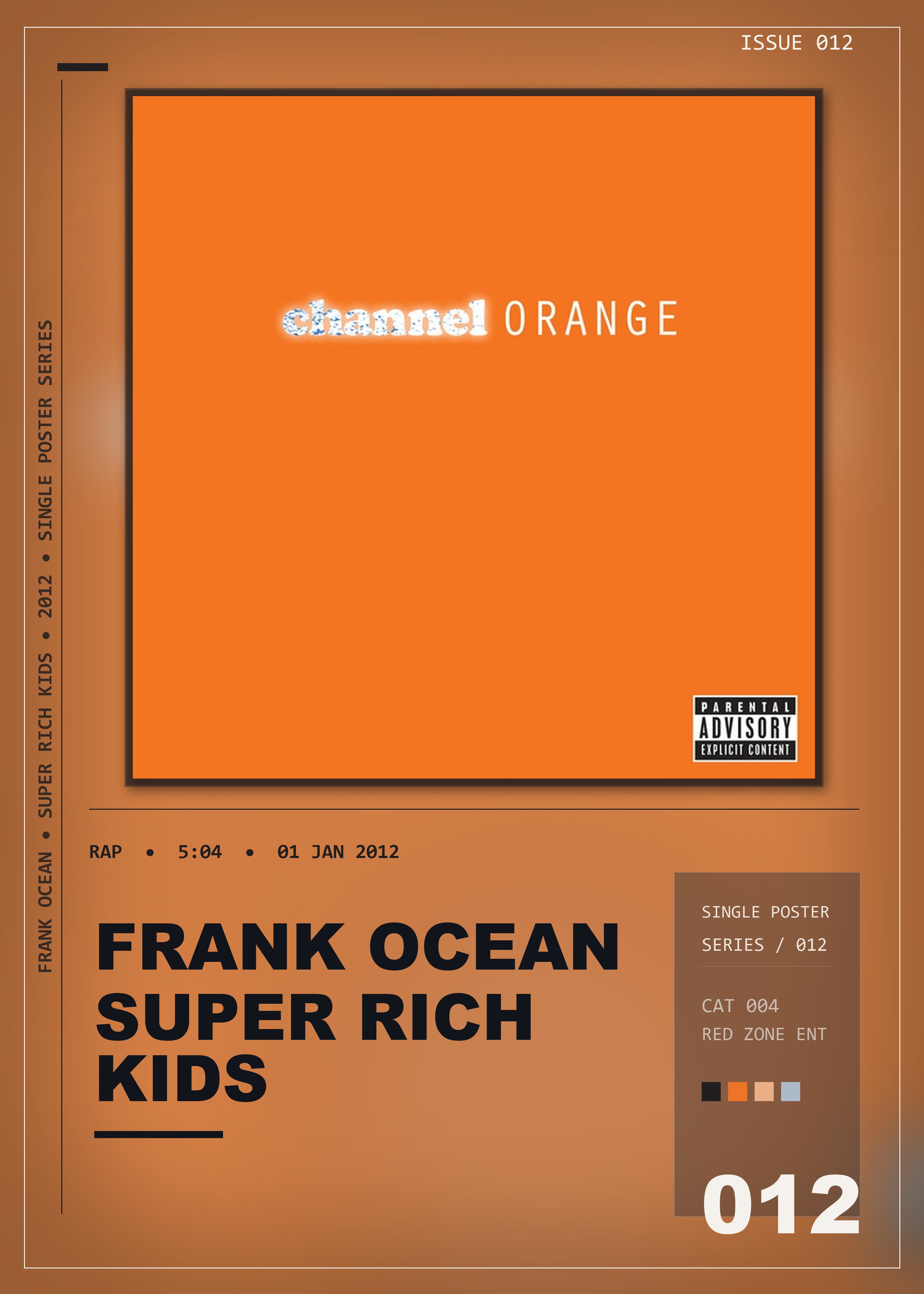 Music poster: Frank Ocean - Super Rich Kids