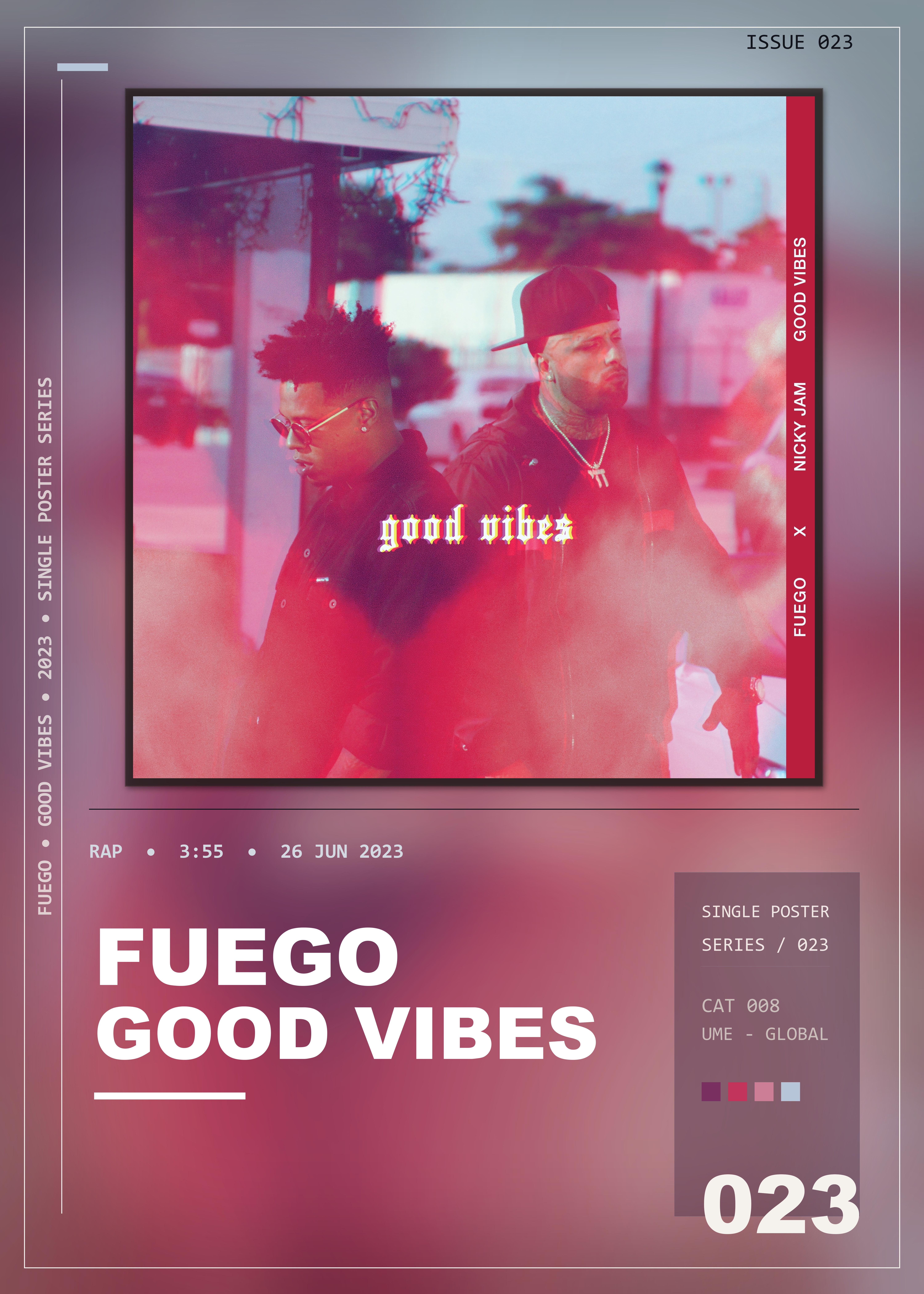 Music poster: Fuego - Good Vibes