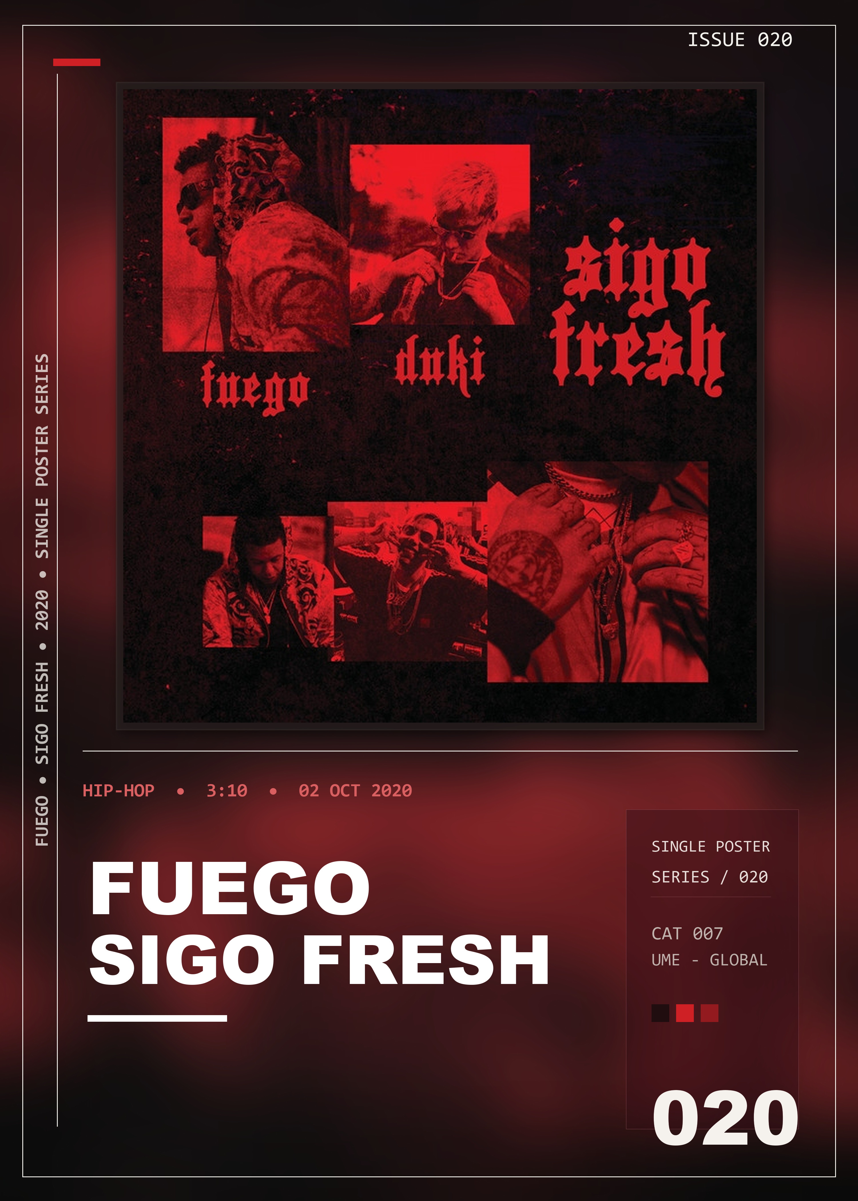 Music poster: Fuego - Sigo Fresh