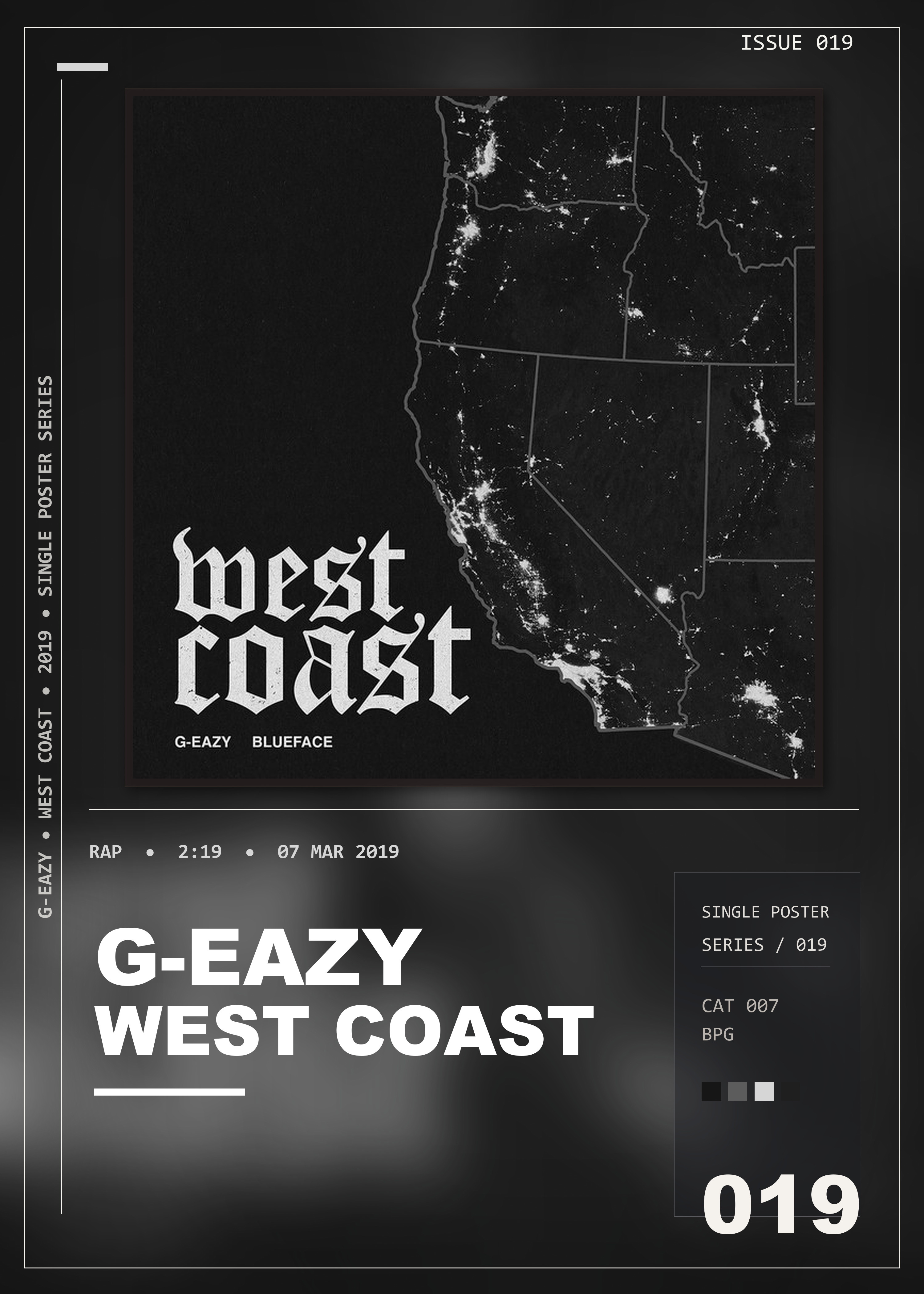Music poster: G-Eazy - West Coast