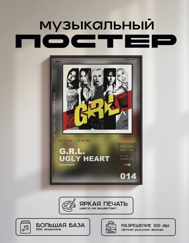 Music poster: GRL - Ugly Heart