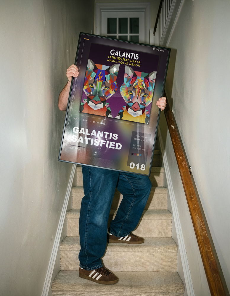 Music poster: Galantis - Satisfied feat MAX