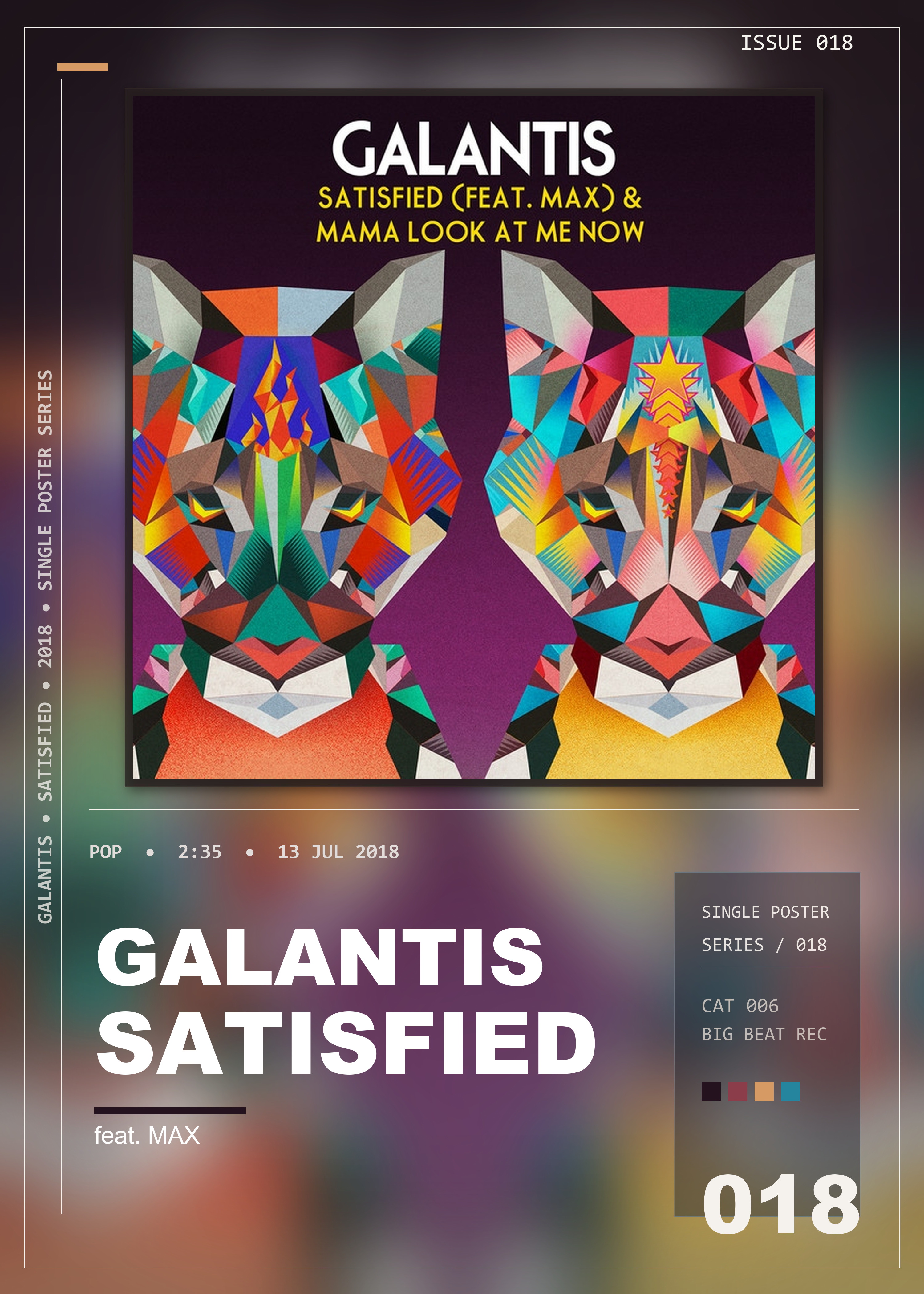 Music poster: Galantis - Satisfied feat MAX