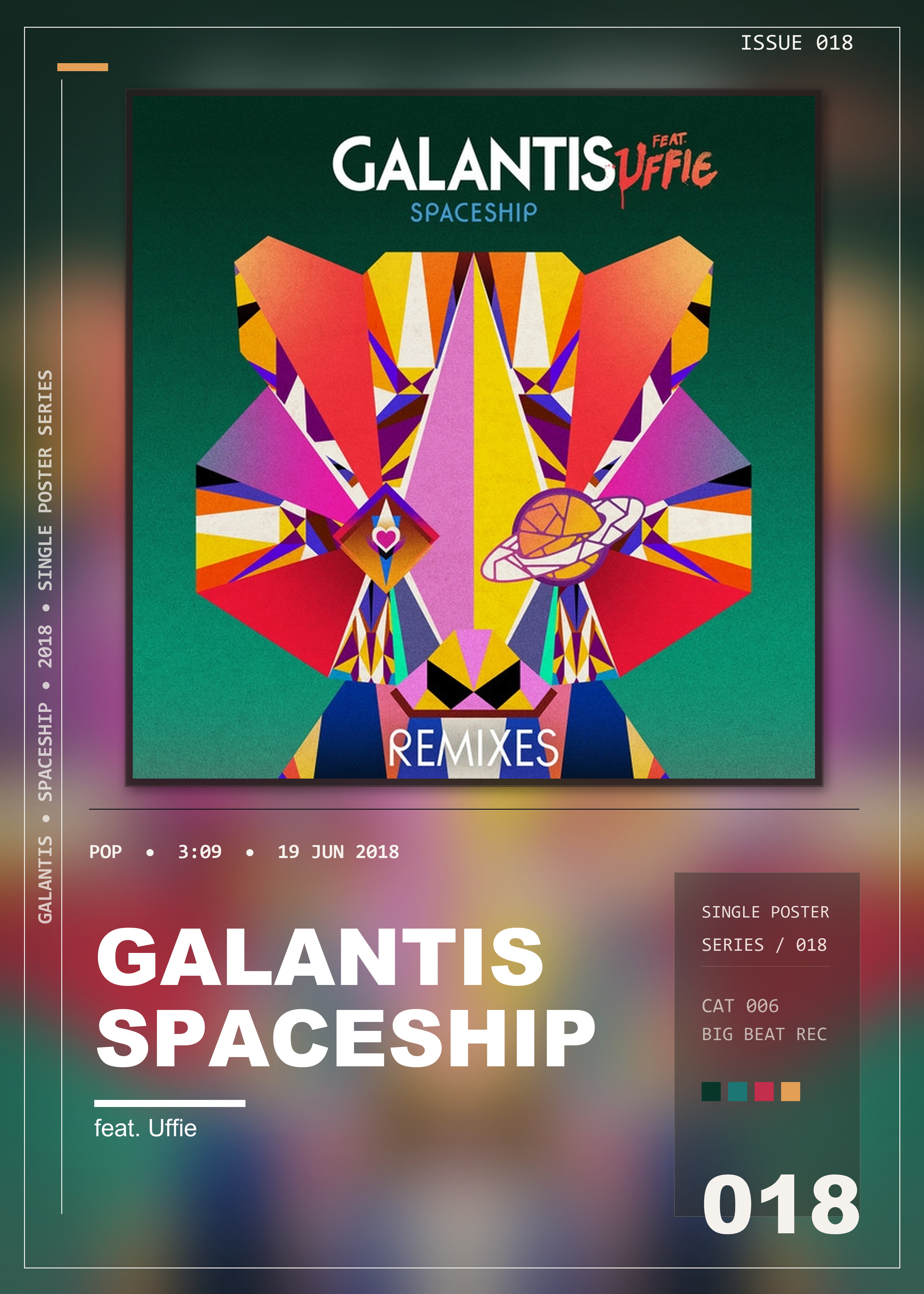 Music poster: Galantis - Spaceship feat Uffie - MOTi Remix