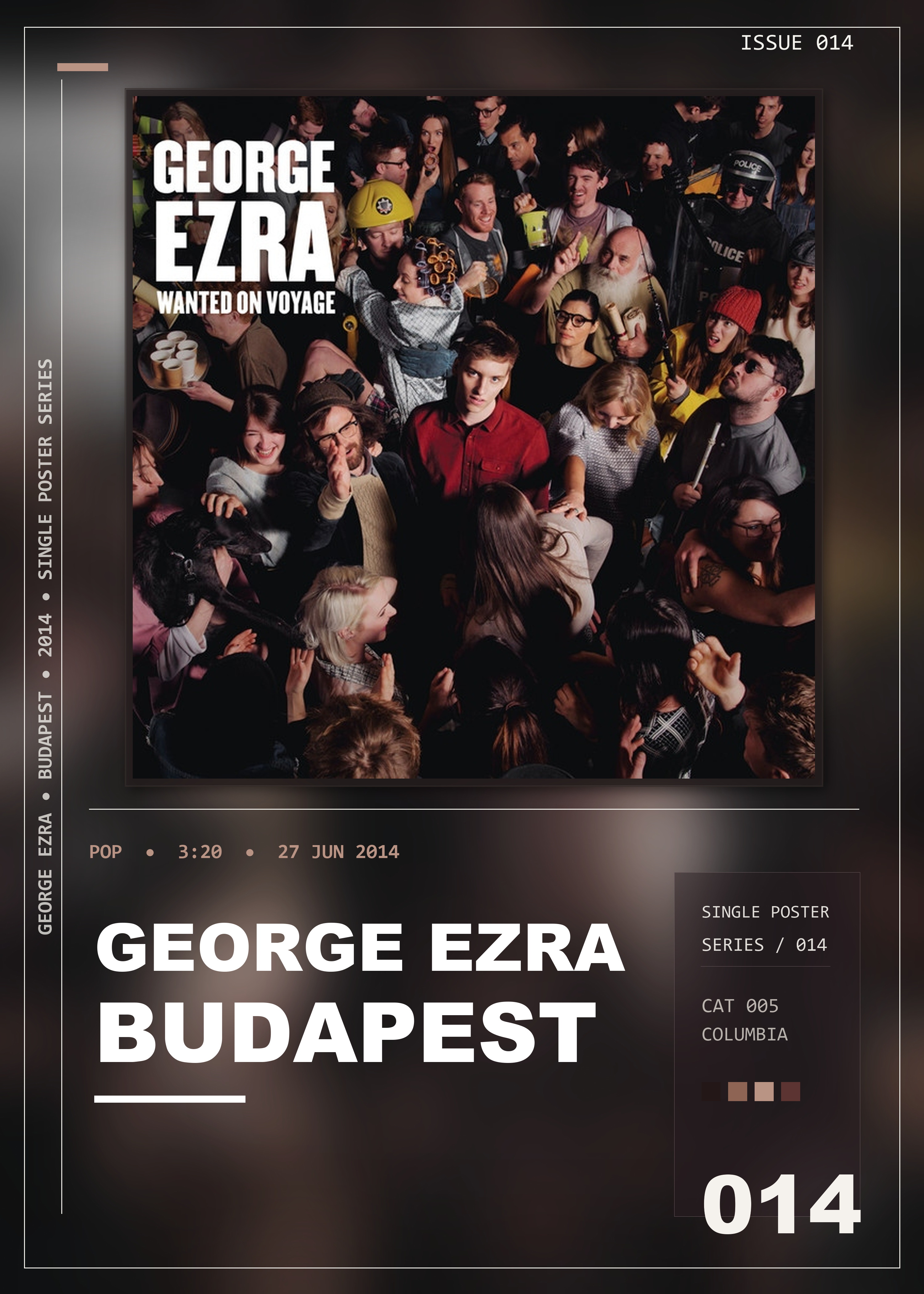 Music poster: George Ezra - Budapest