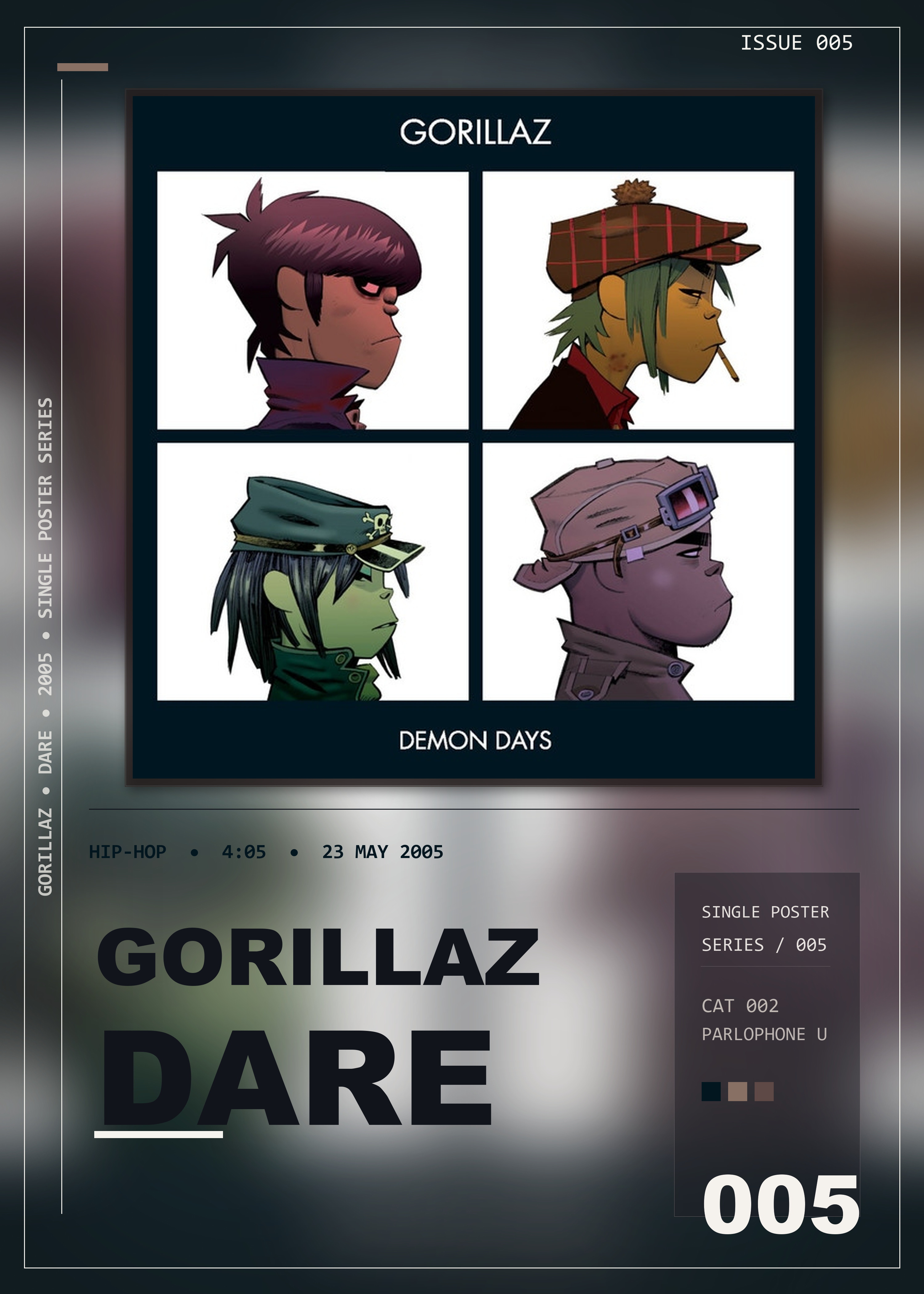 Music poster: Gorillaz - DARE