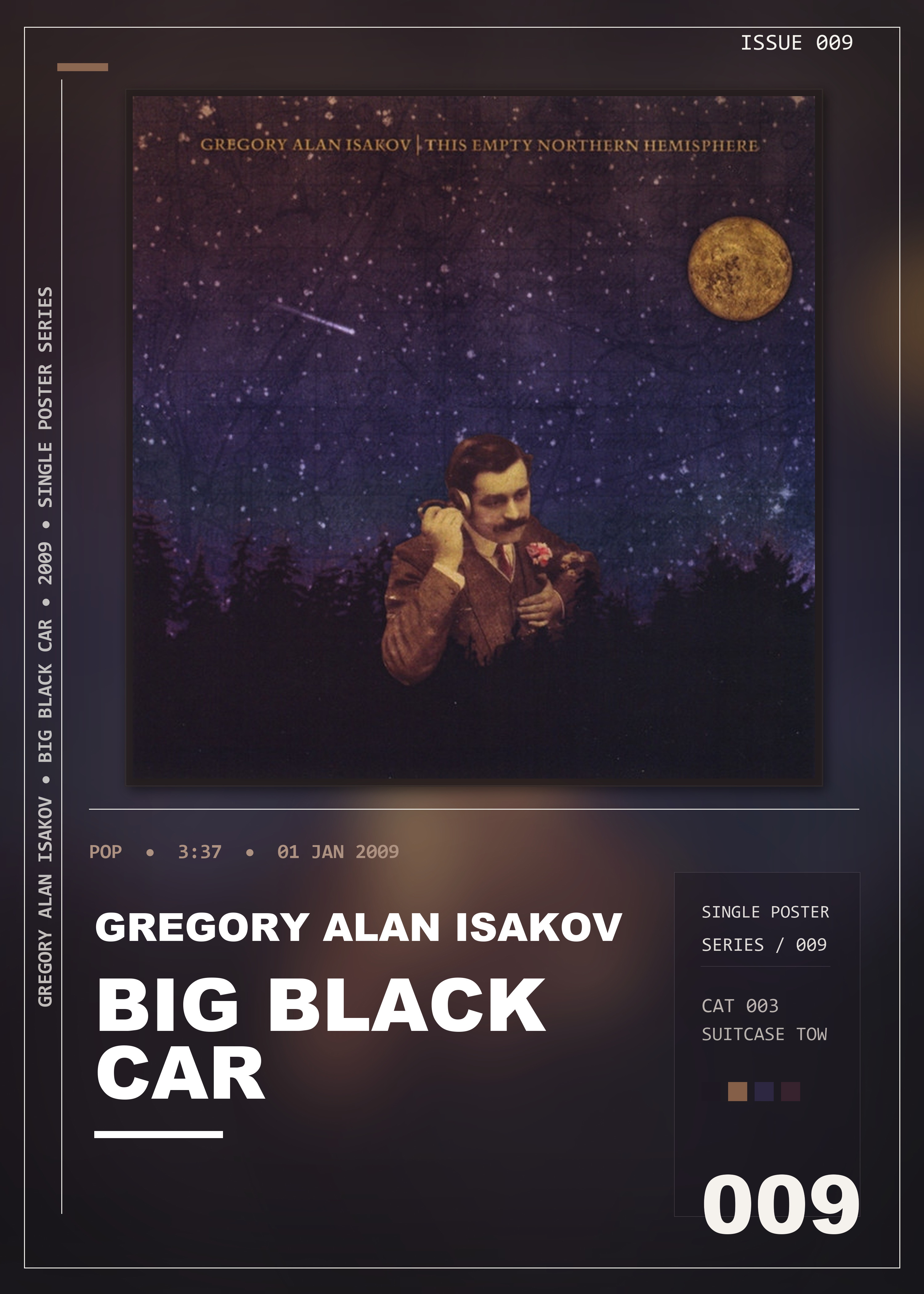 Music poster: Gregory Alan Isakov - Big Black Car