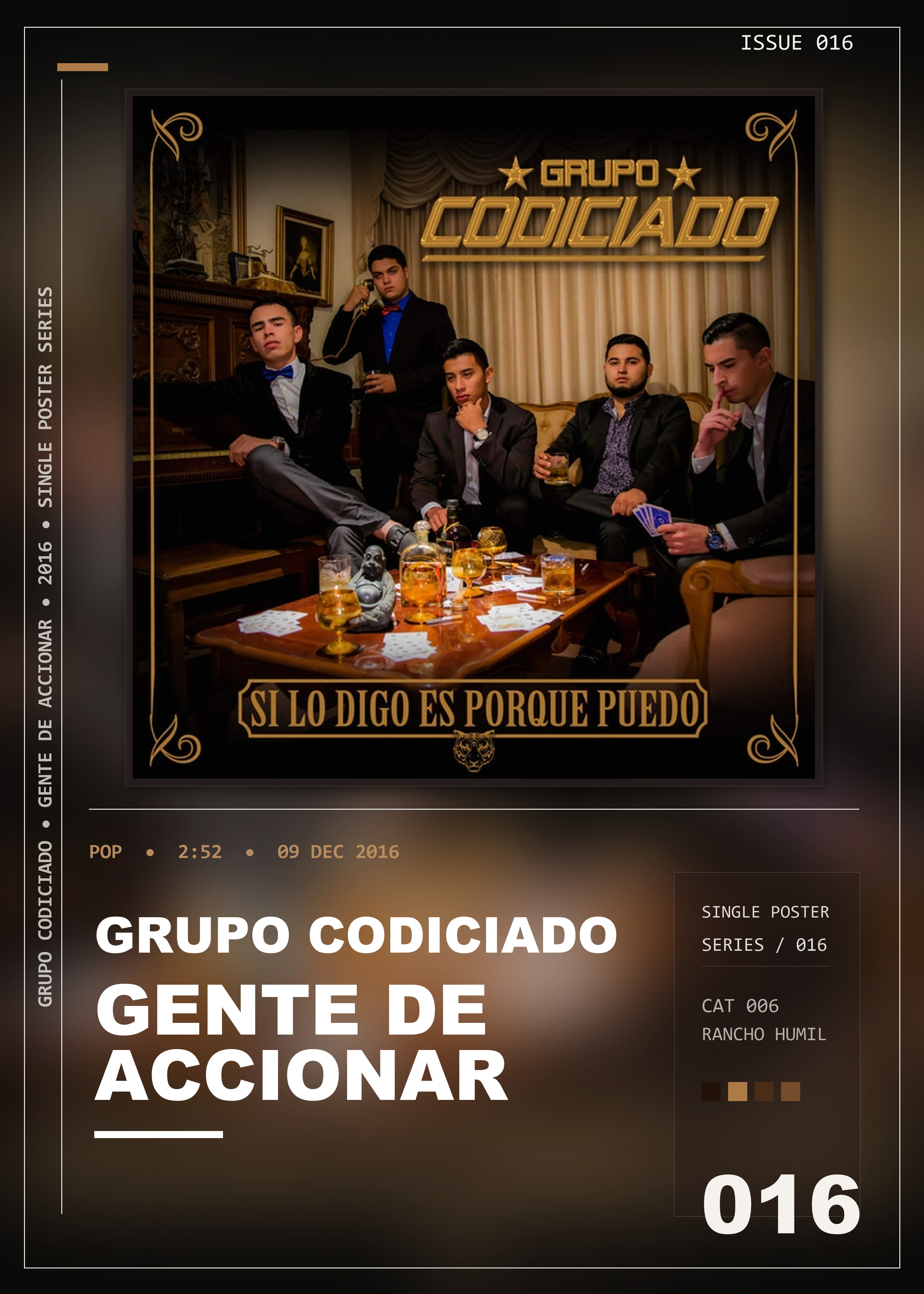 Music poster: Grupo Codiciado - Gente De Accionar