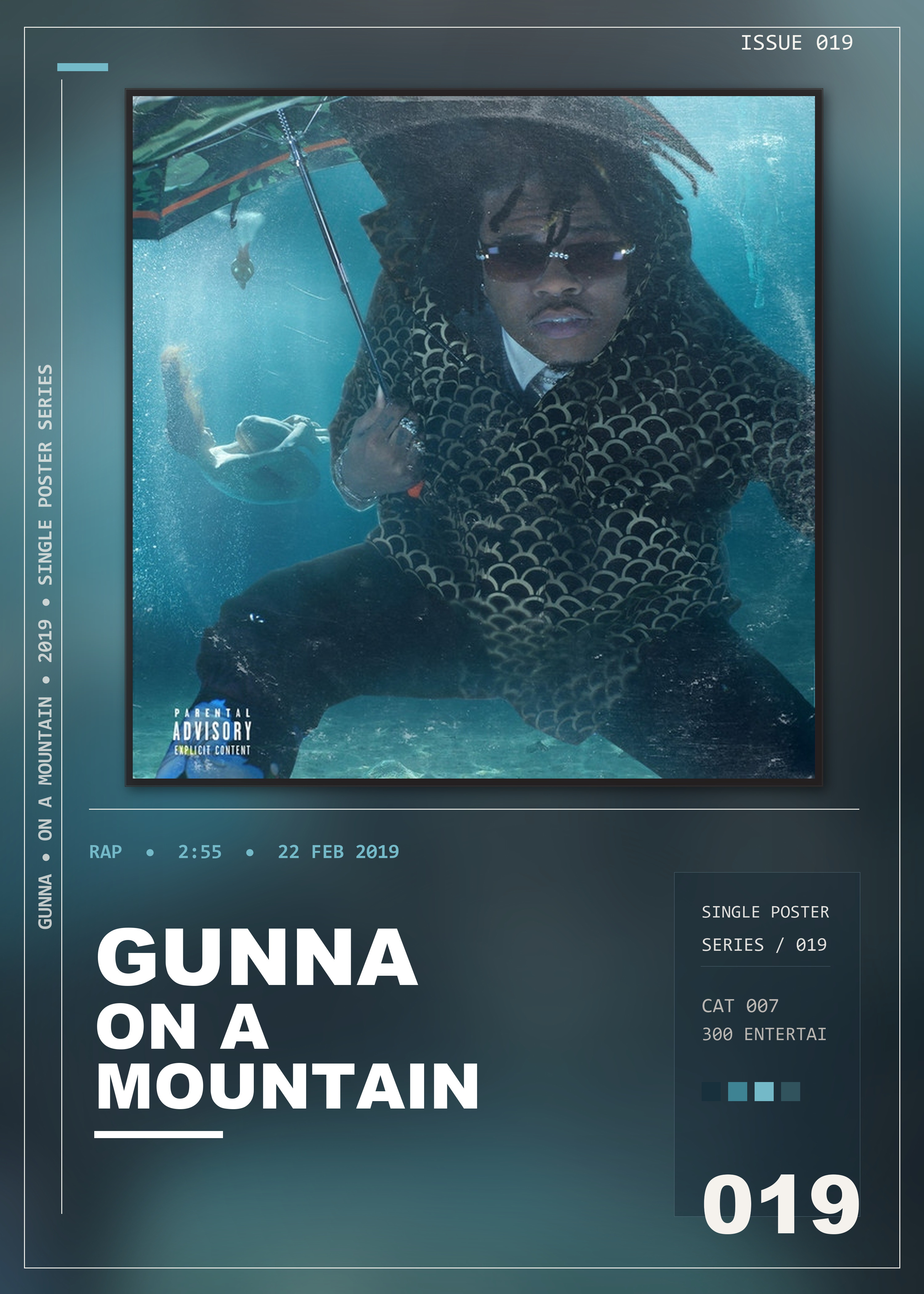 Music poster: Gunna - On A Mountain