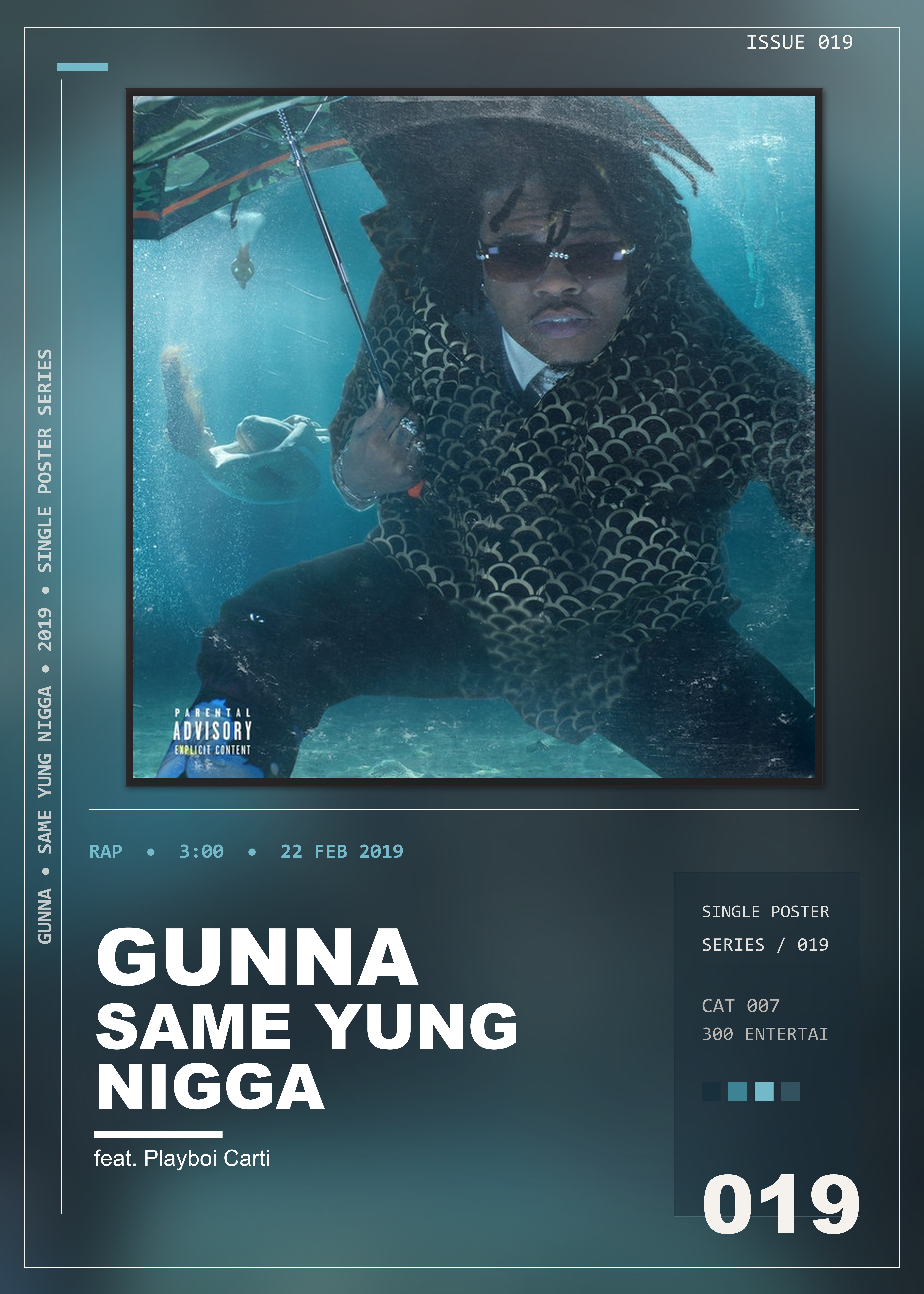 Music poster: Gunna - Same Yung Nigga feat Playboi Carti
