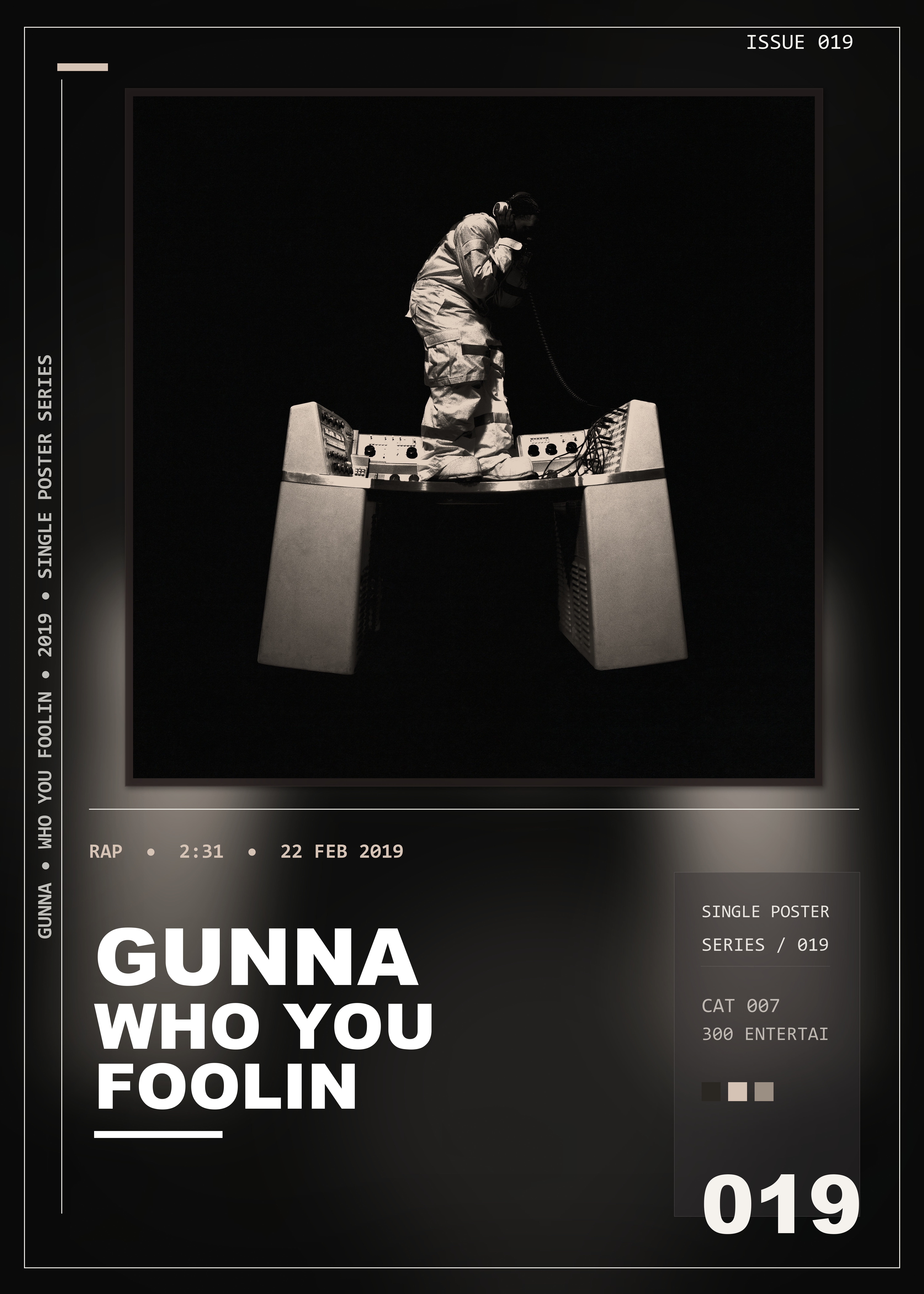Music poster: Gunna - Who You Foolin