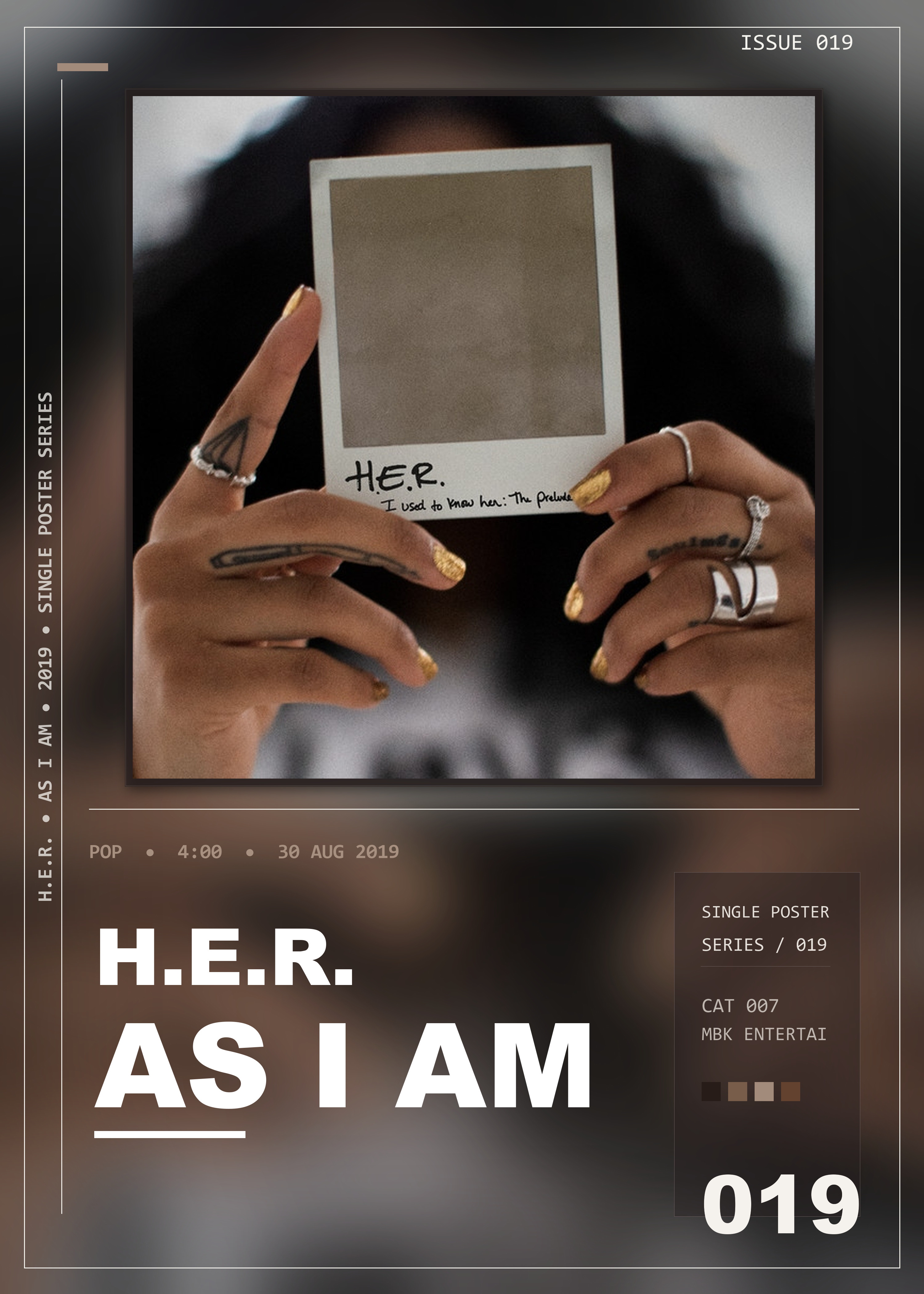 Music poster: HER - As I Am