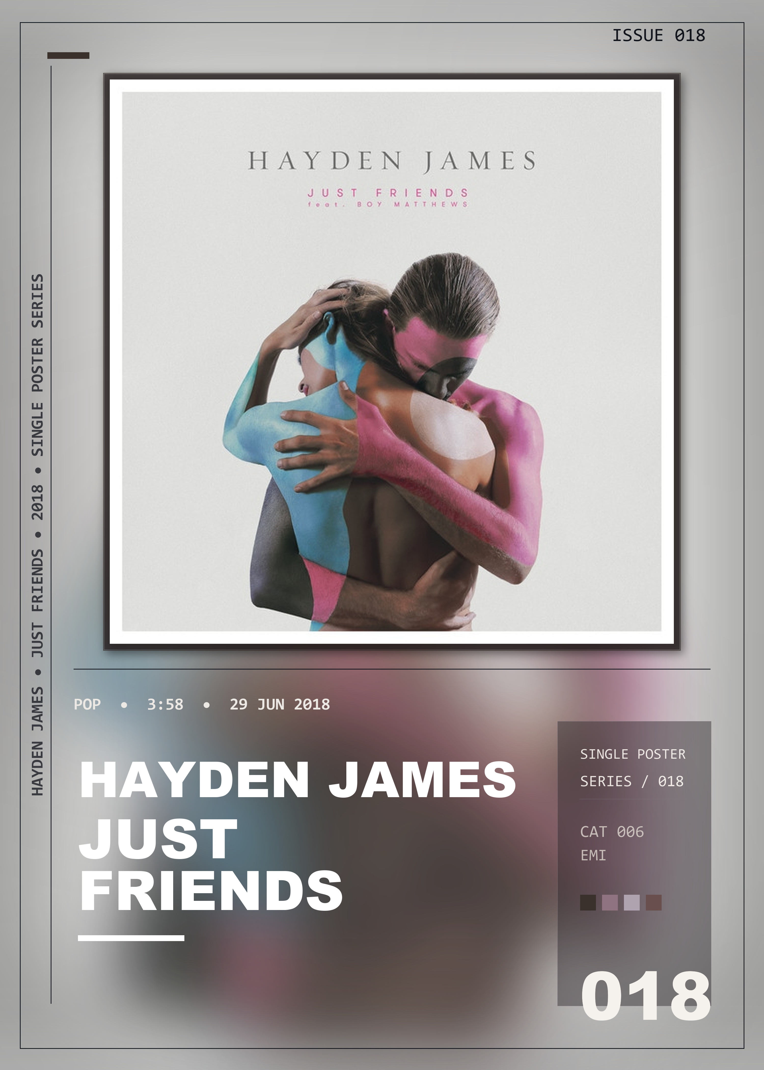 Music poster: Hayden James - Just Friends