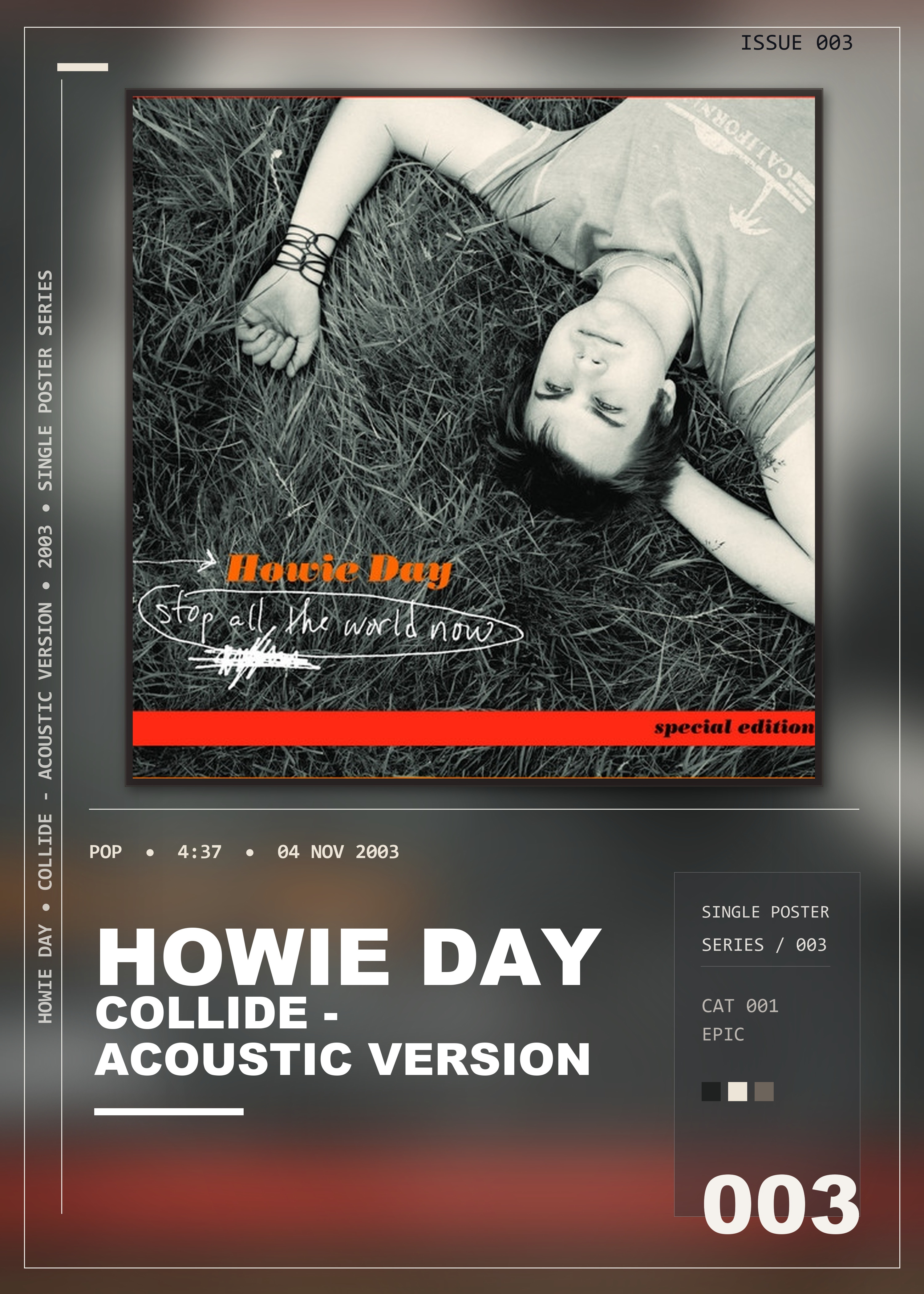 Music poster: Howie Day - Collide - Acoustic Version
