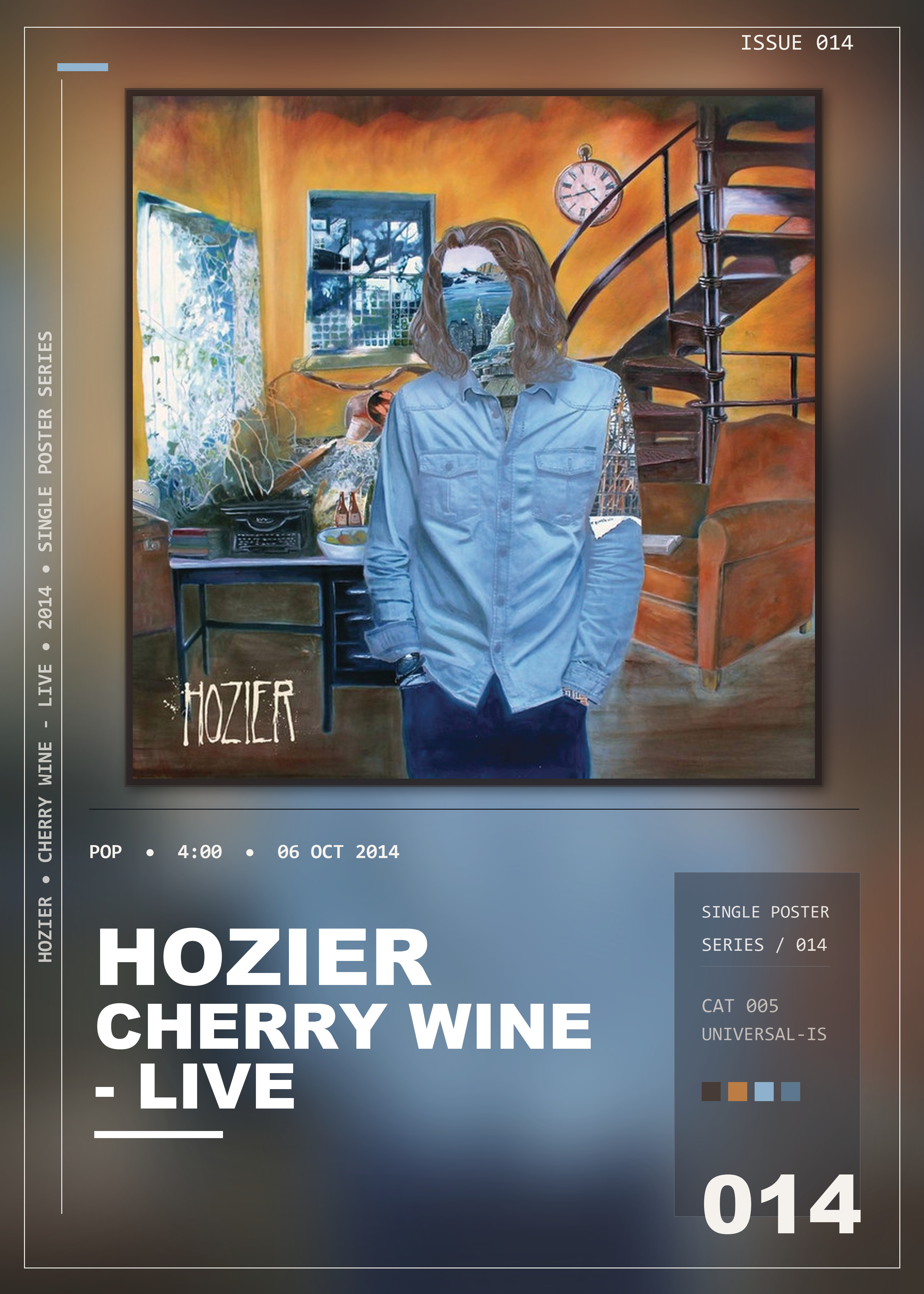 Music poster: Hozier - Cherry Wine - Live
