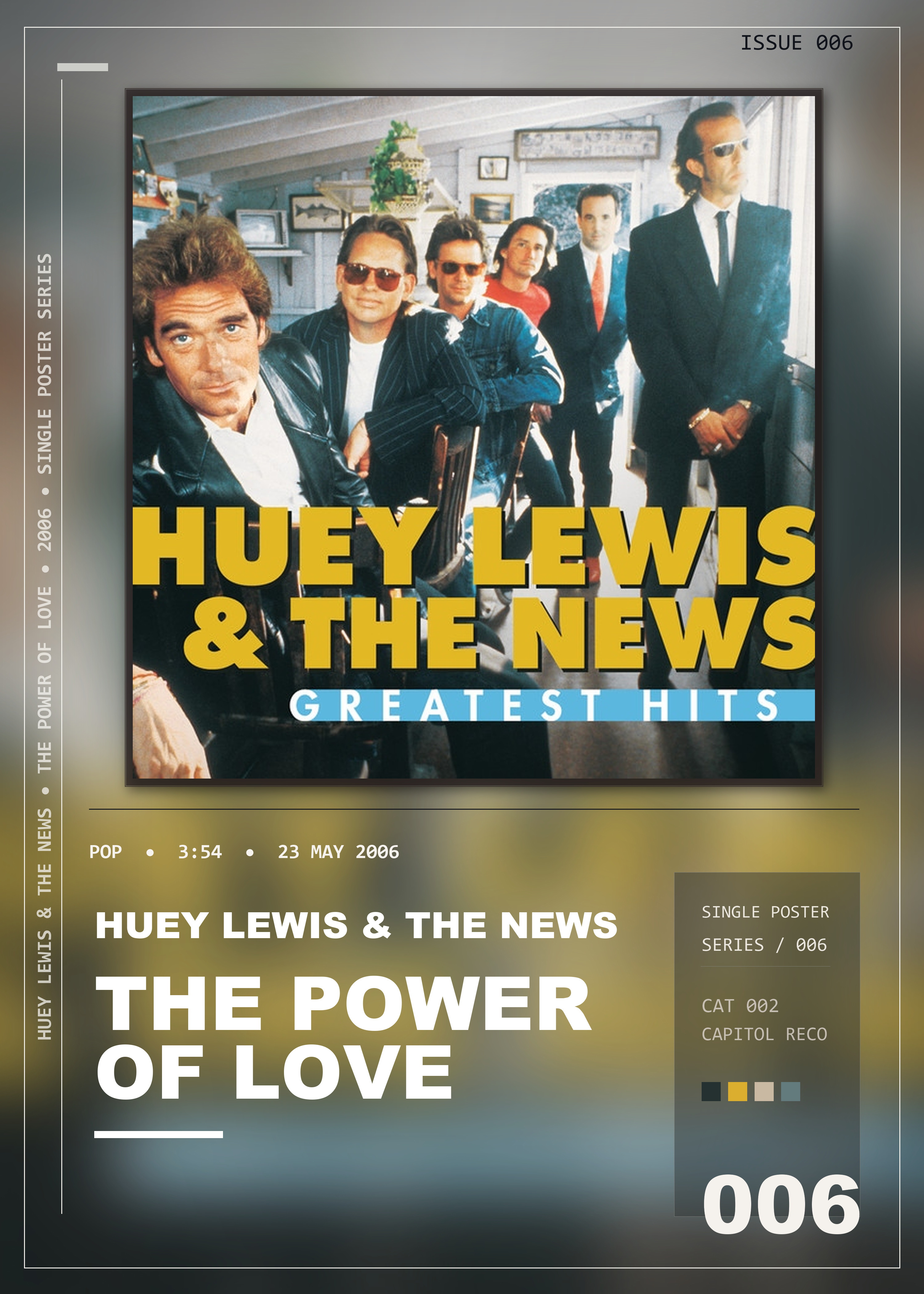 Music poster: Huey Lewis The News - The Power Of Love