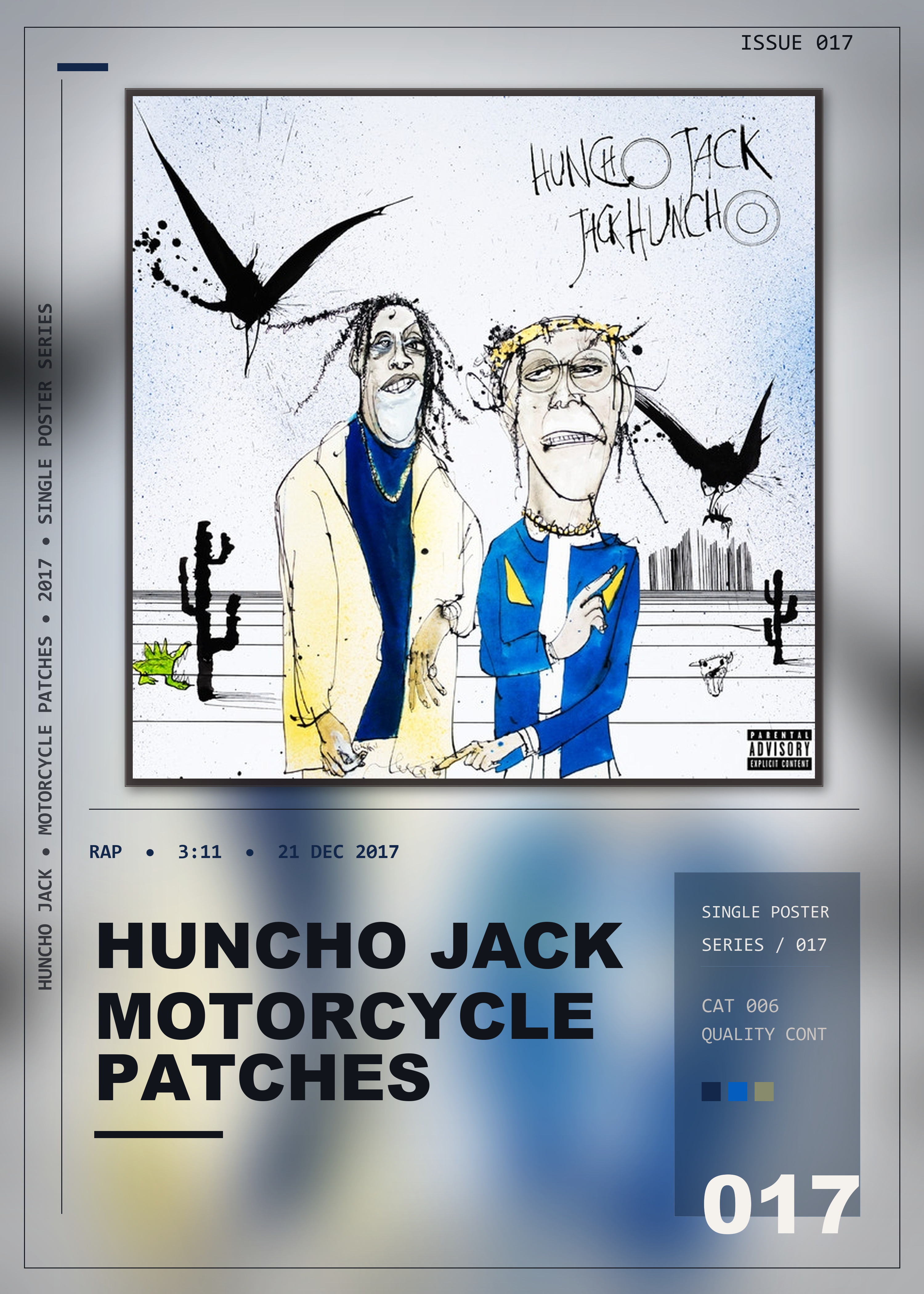 Music poster: Huncho Jack - Motorcycle Patches