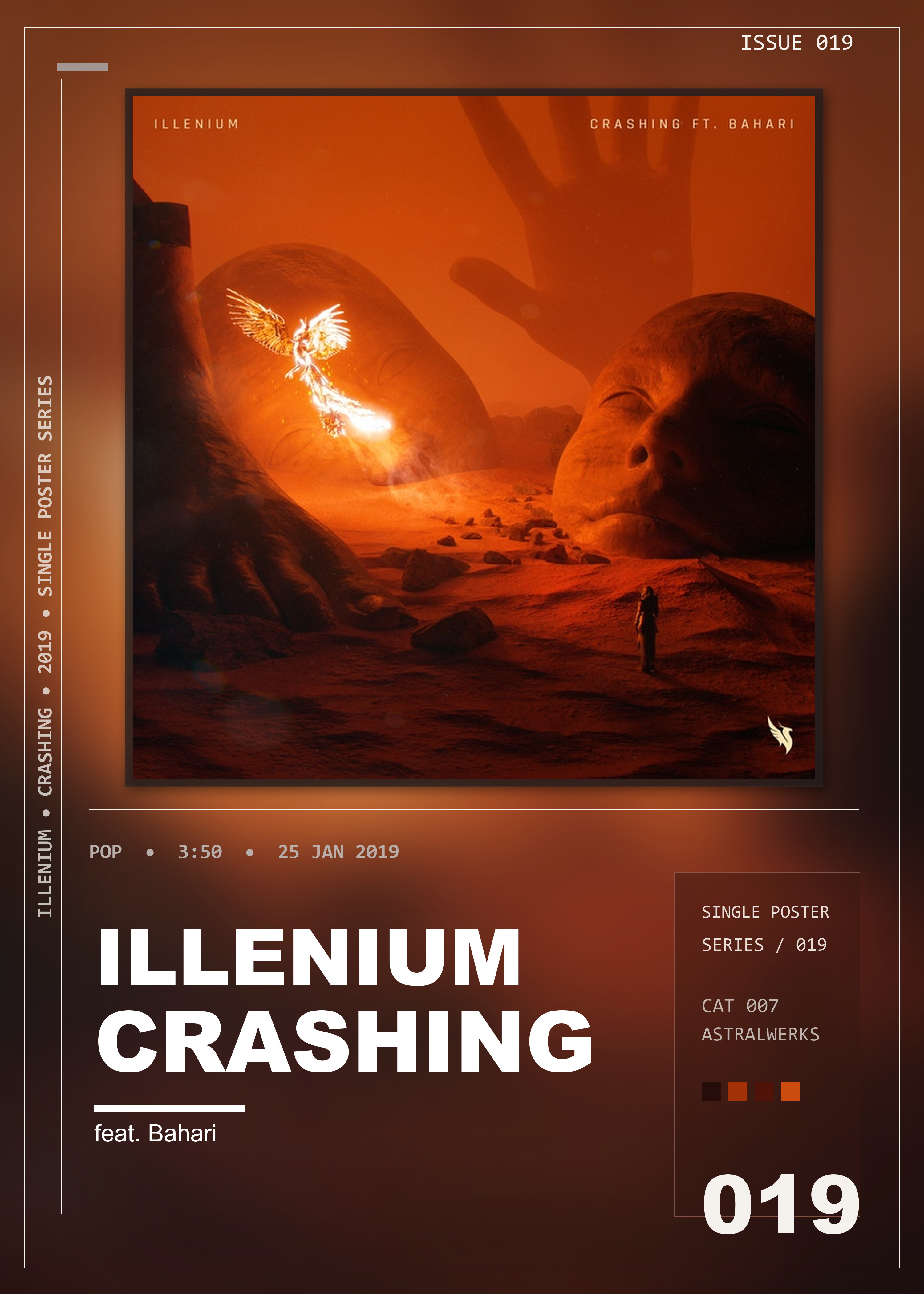 Music poster: ILLENIUM - Crashing feat Bahari