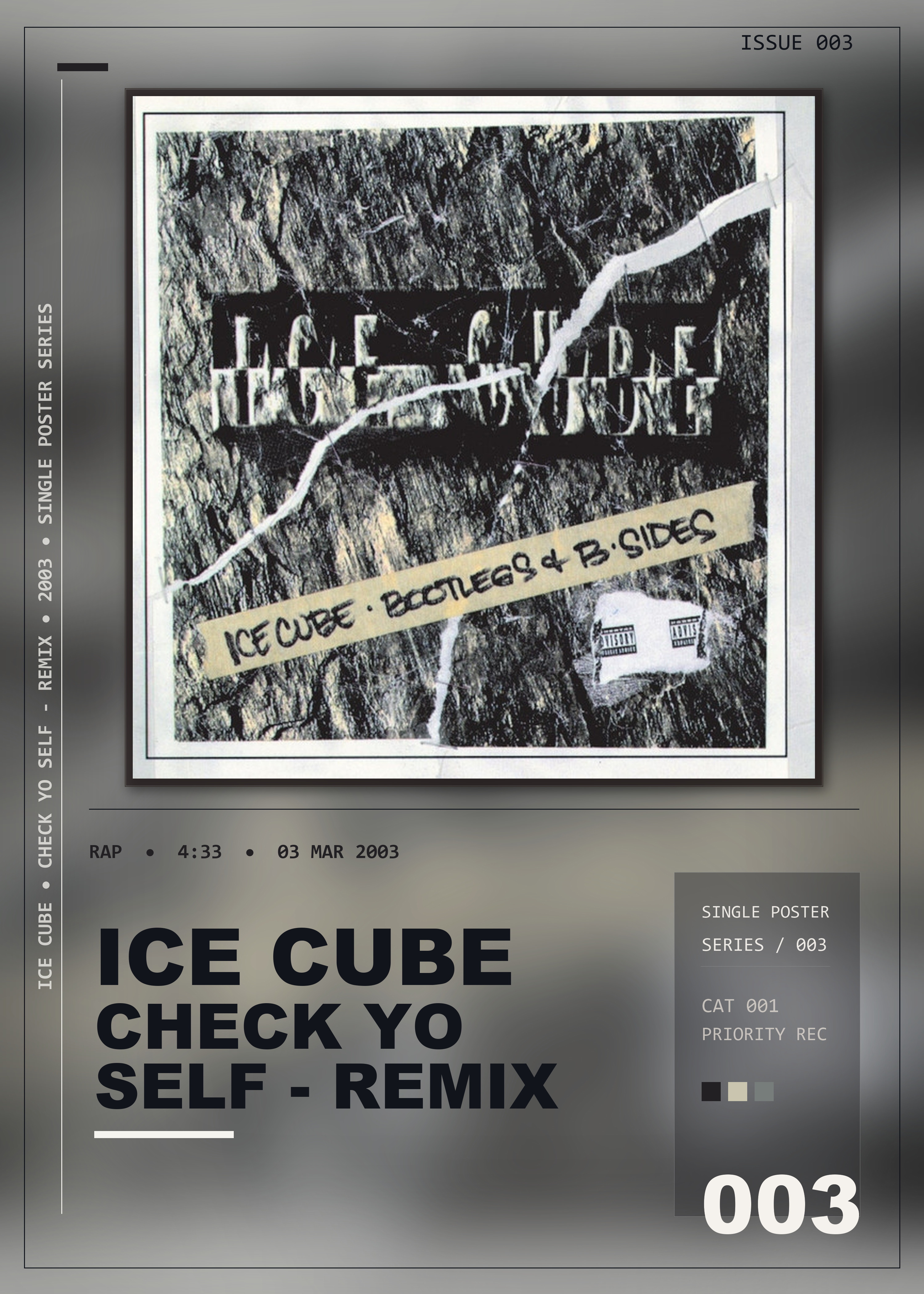 Music poster: Ice Cube - Check Yo Self - Remix