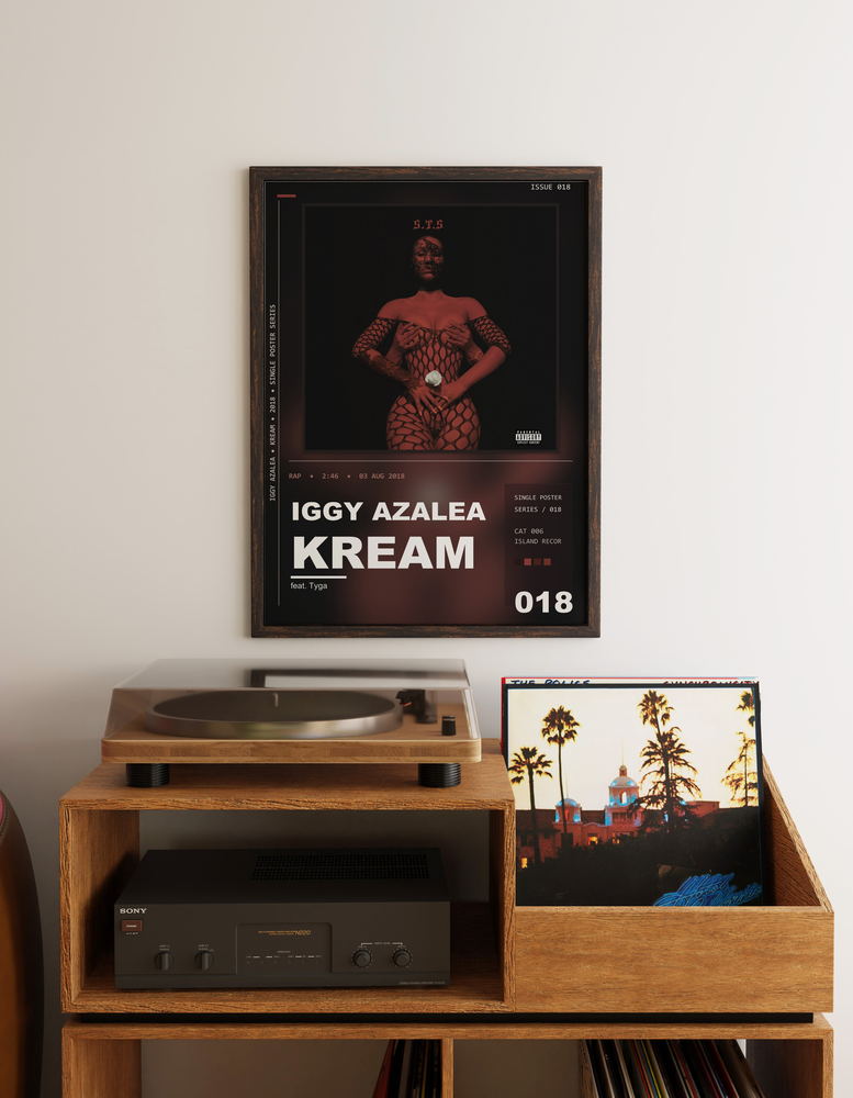 Music poster: Iggy Azalea - Kream feat Tyga