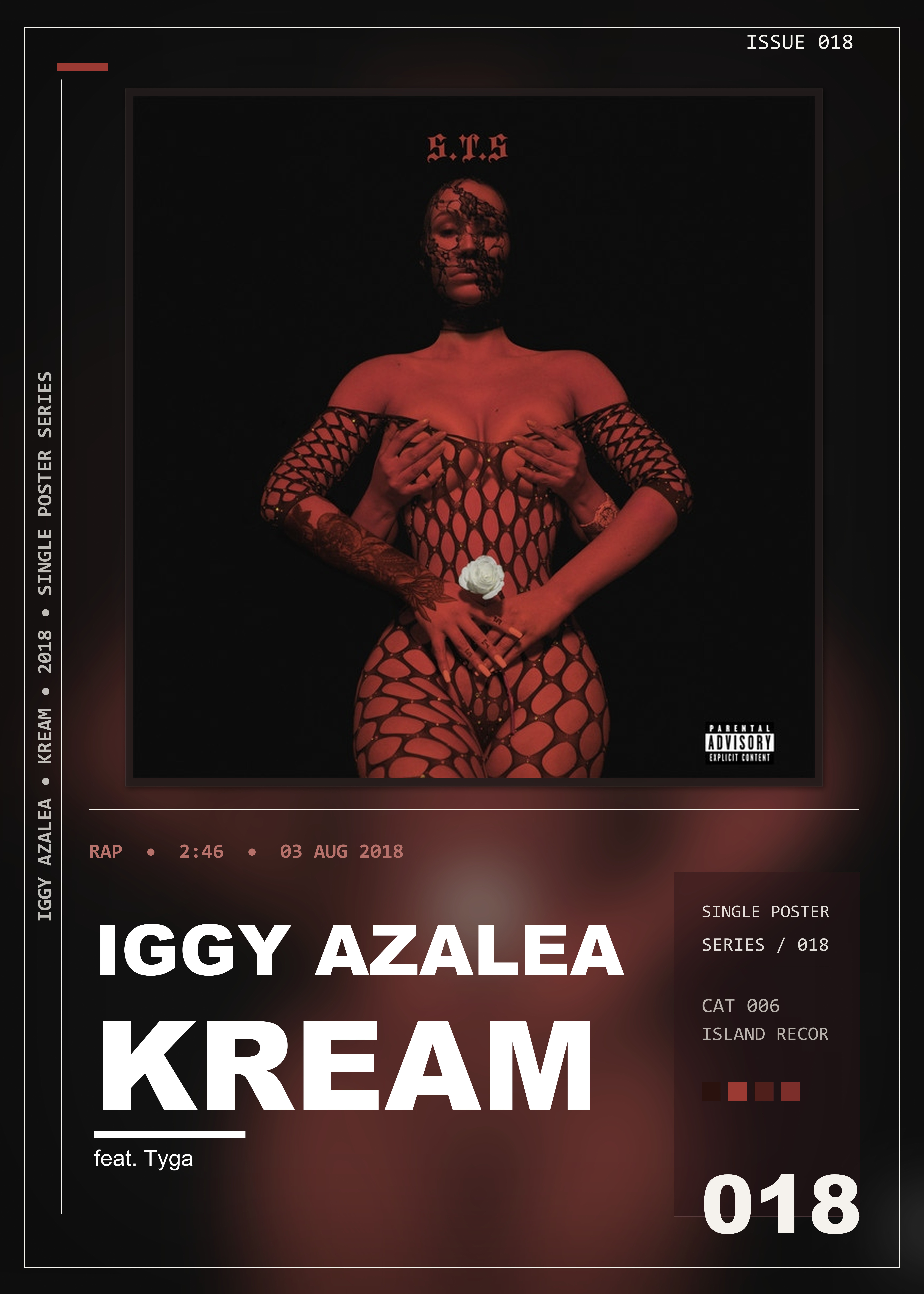 Music poster: Iggy Azalea - Kream feat Tyga