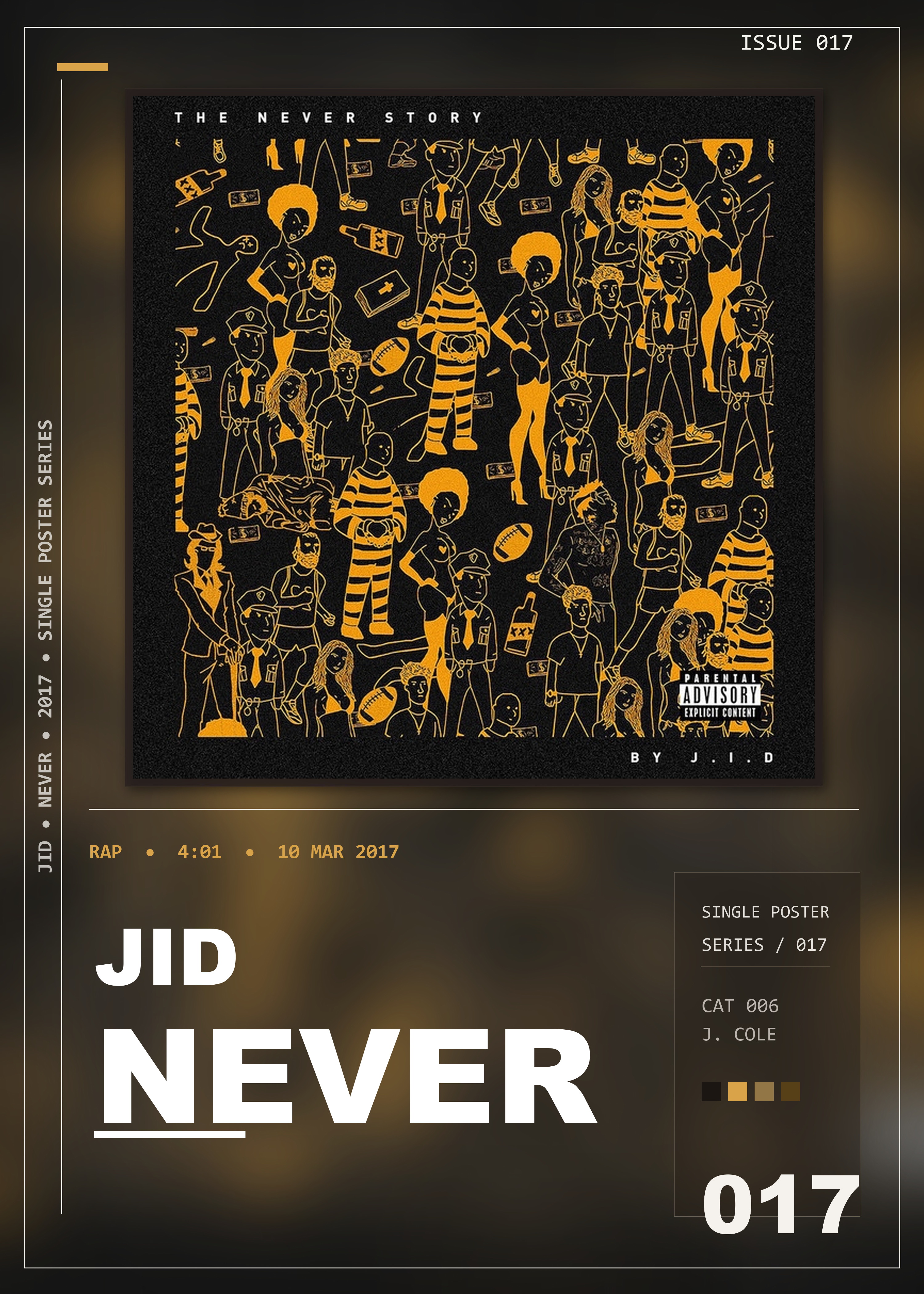Music poster: JID - NEVER