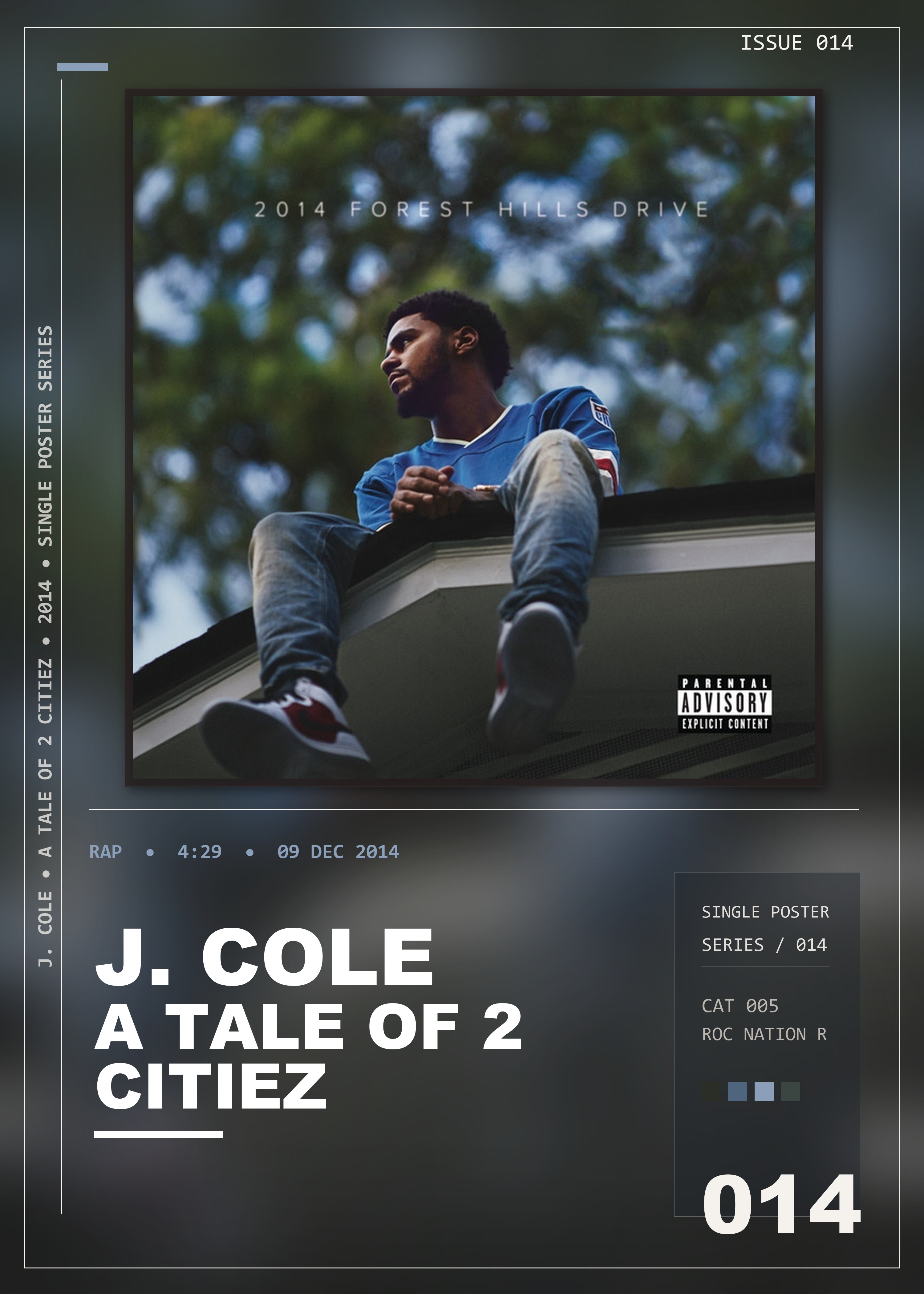 Music poster: J Cole - A Tale of 2 Citiez