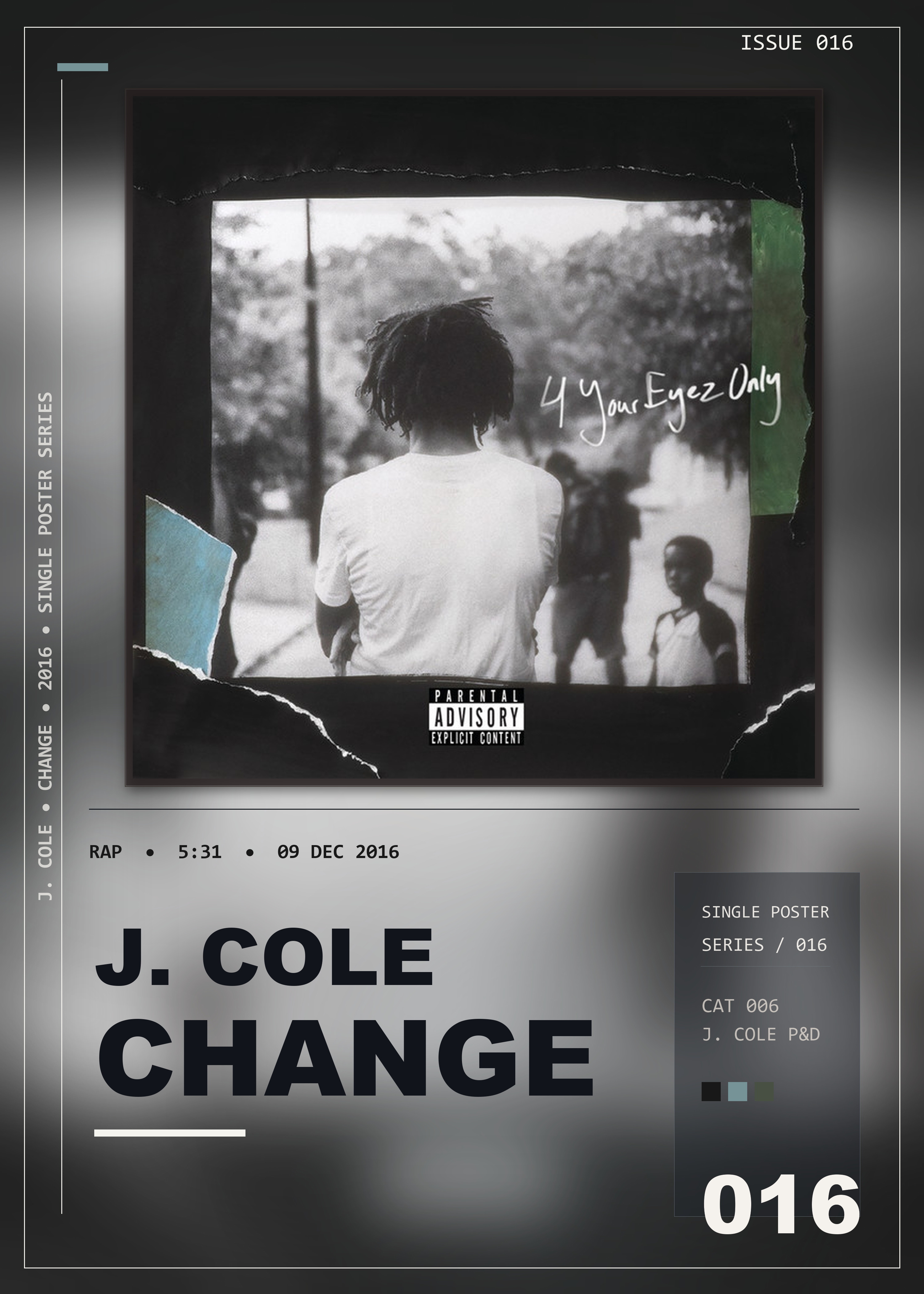 Music poster: J Cole - Change