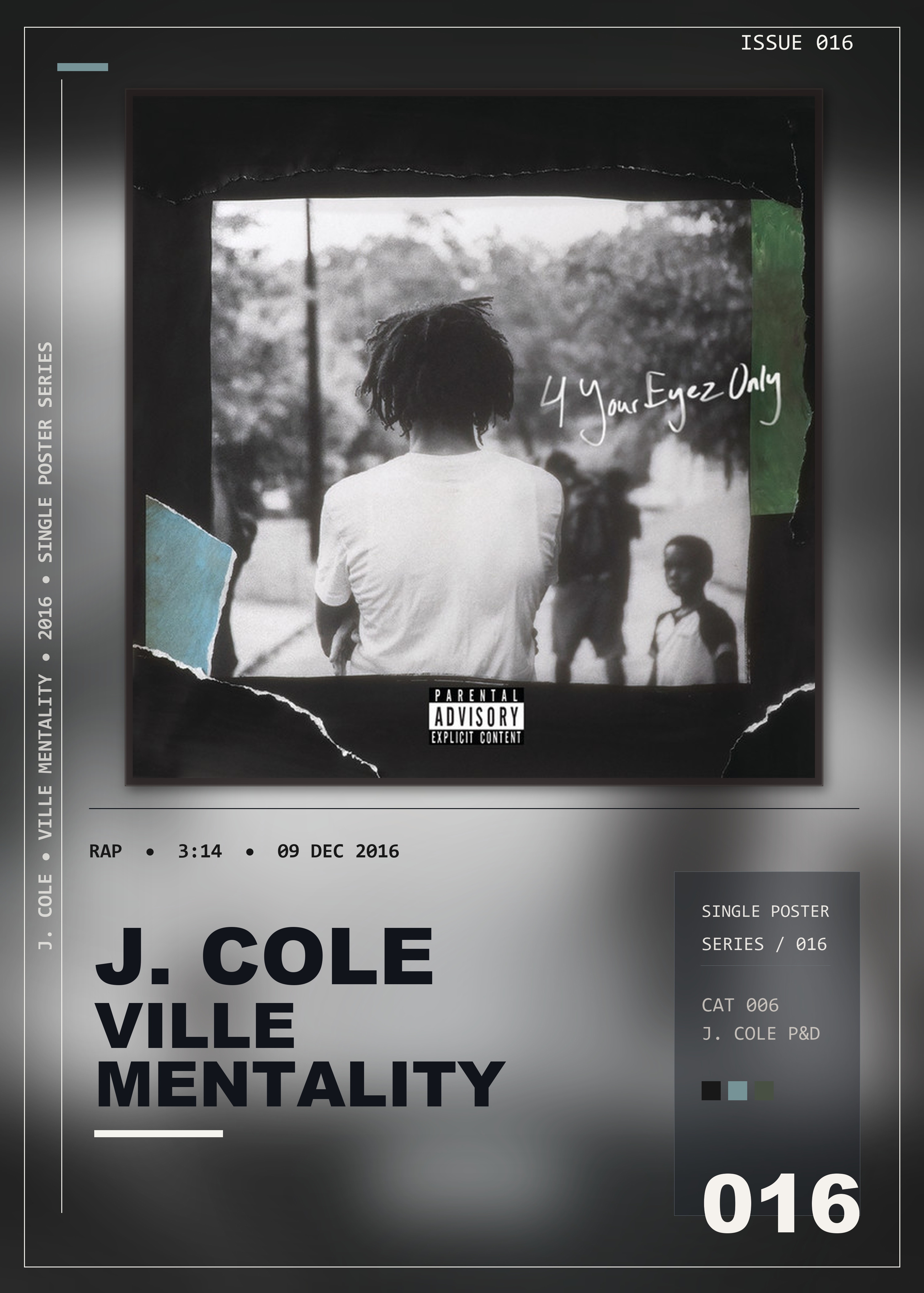 Music poster: J Cole - Ville Mentality