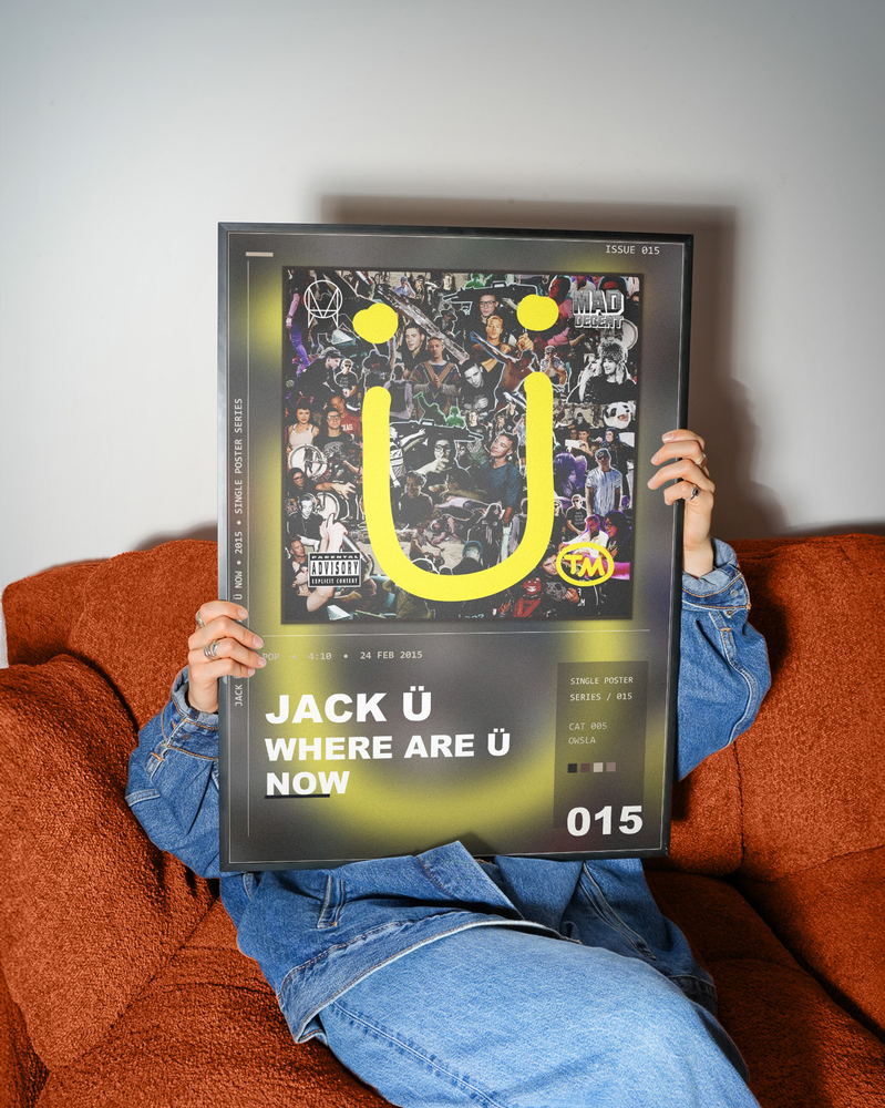 Music poster: Jack Ü - Where Are Ü Now with Justin Bieber