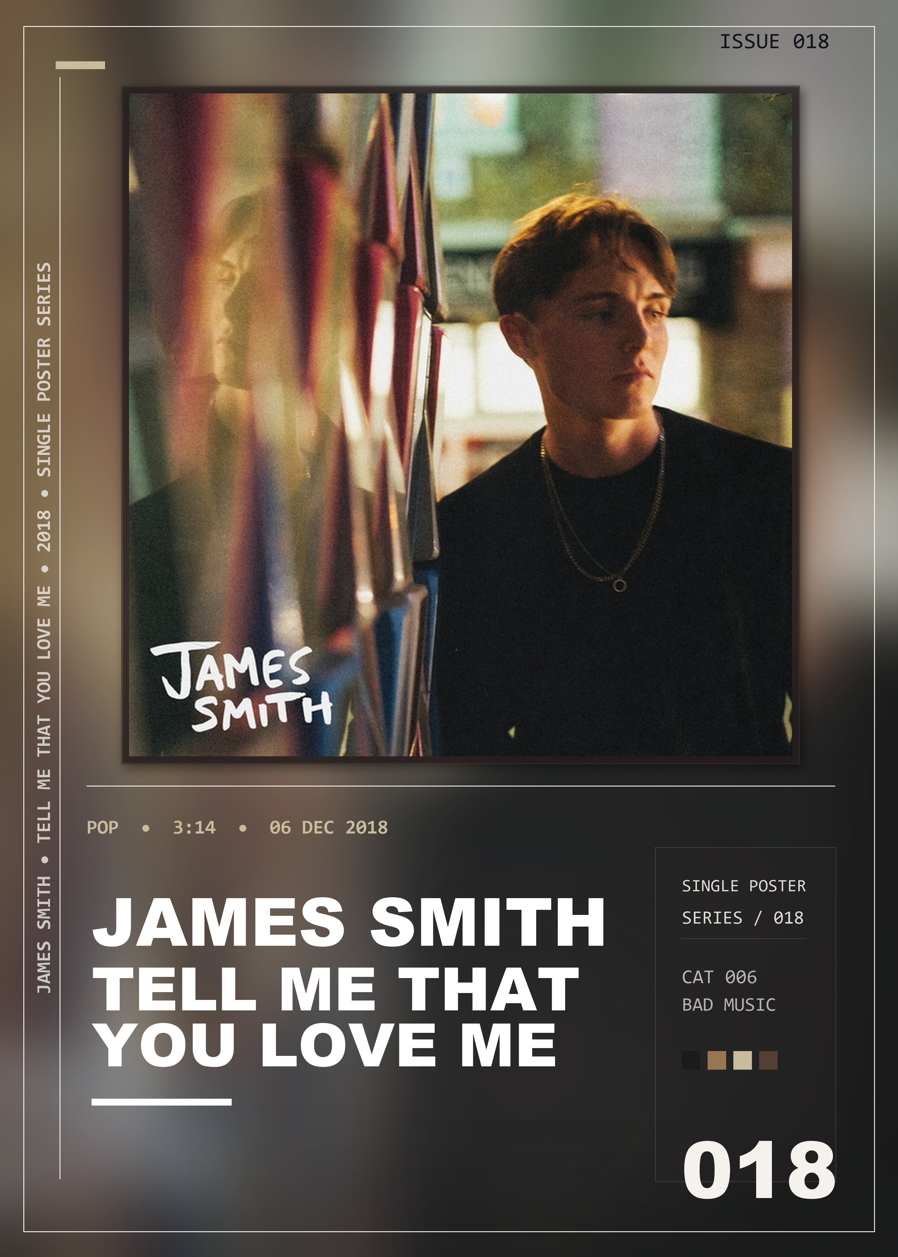 Music poster: James Smith - Tell Me That You Love Me