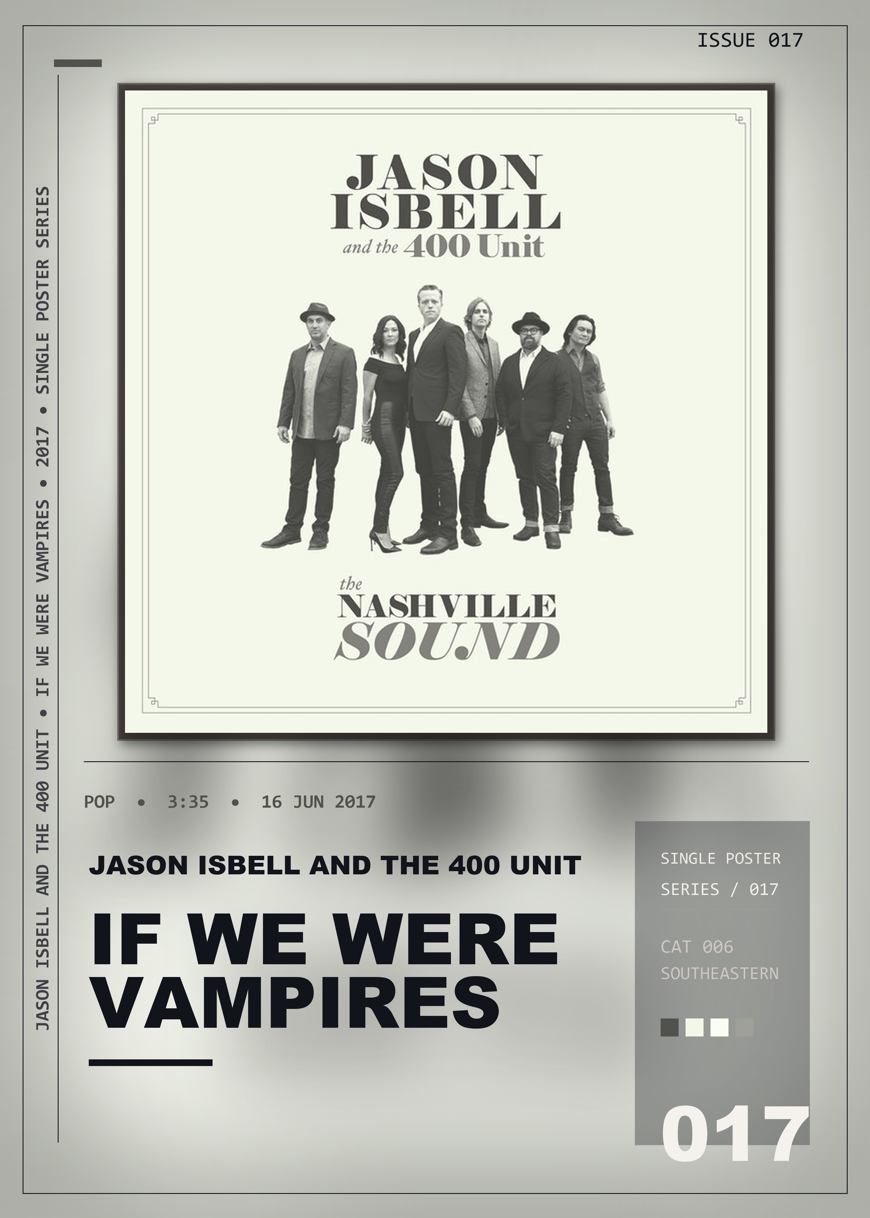 Music poster: Jason Isbell and the 400 Unit - If We Were Vampires