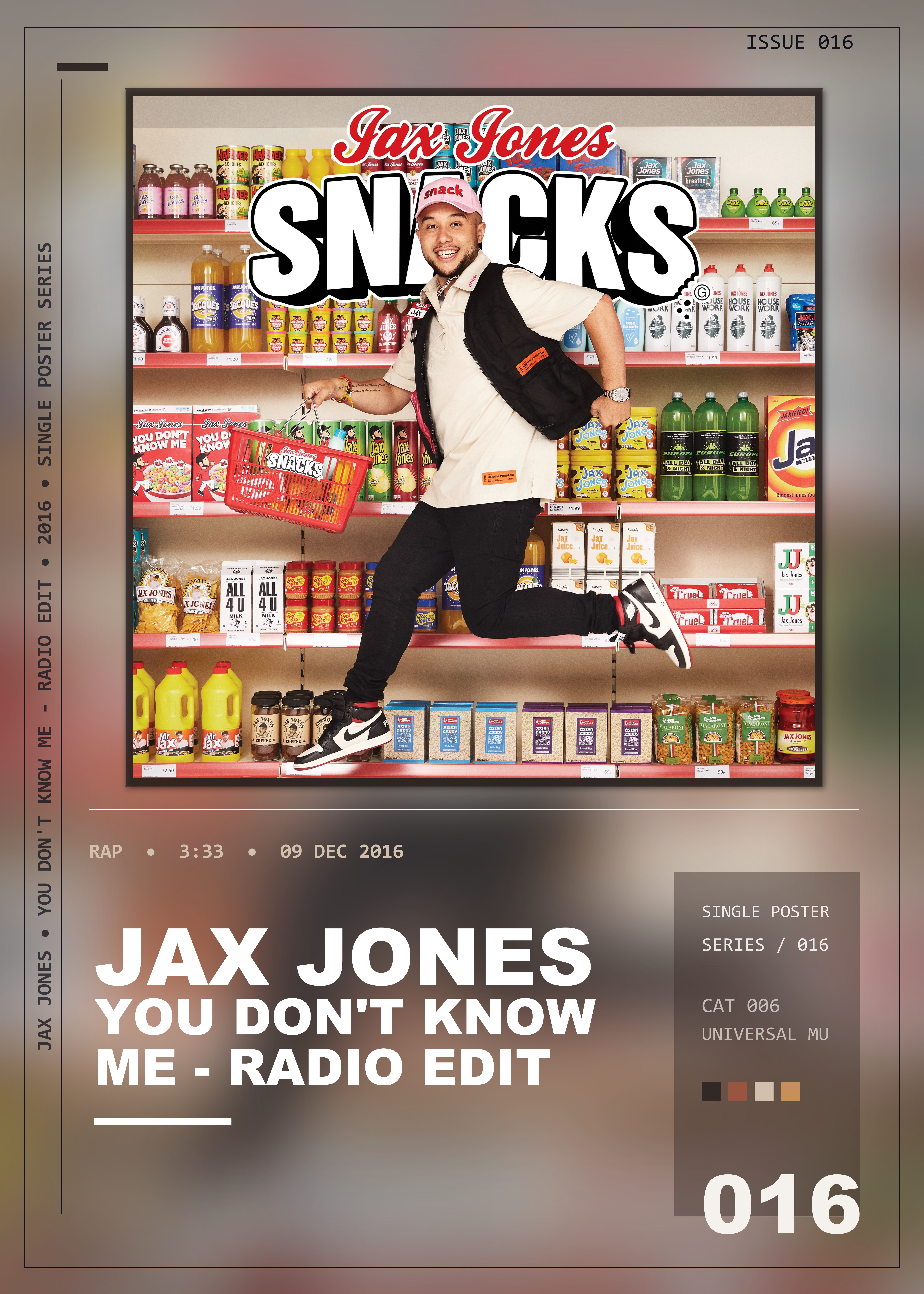 Music poster: Jax Jones - You Dont Know Me - Radio Edit