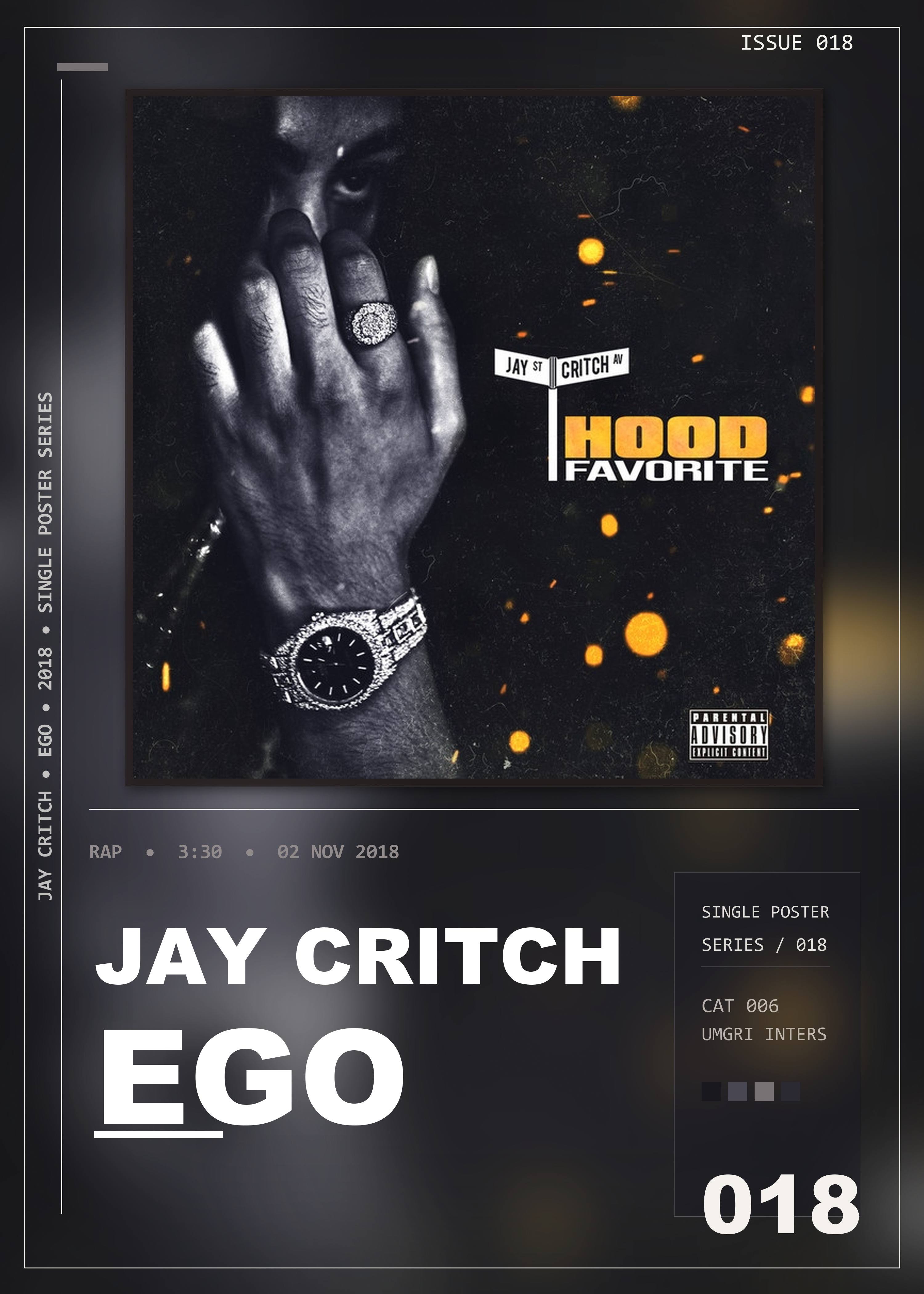 Music poster: Jay Critch - Ego
