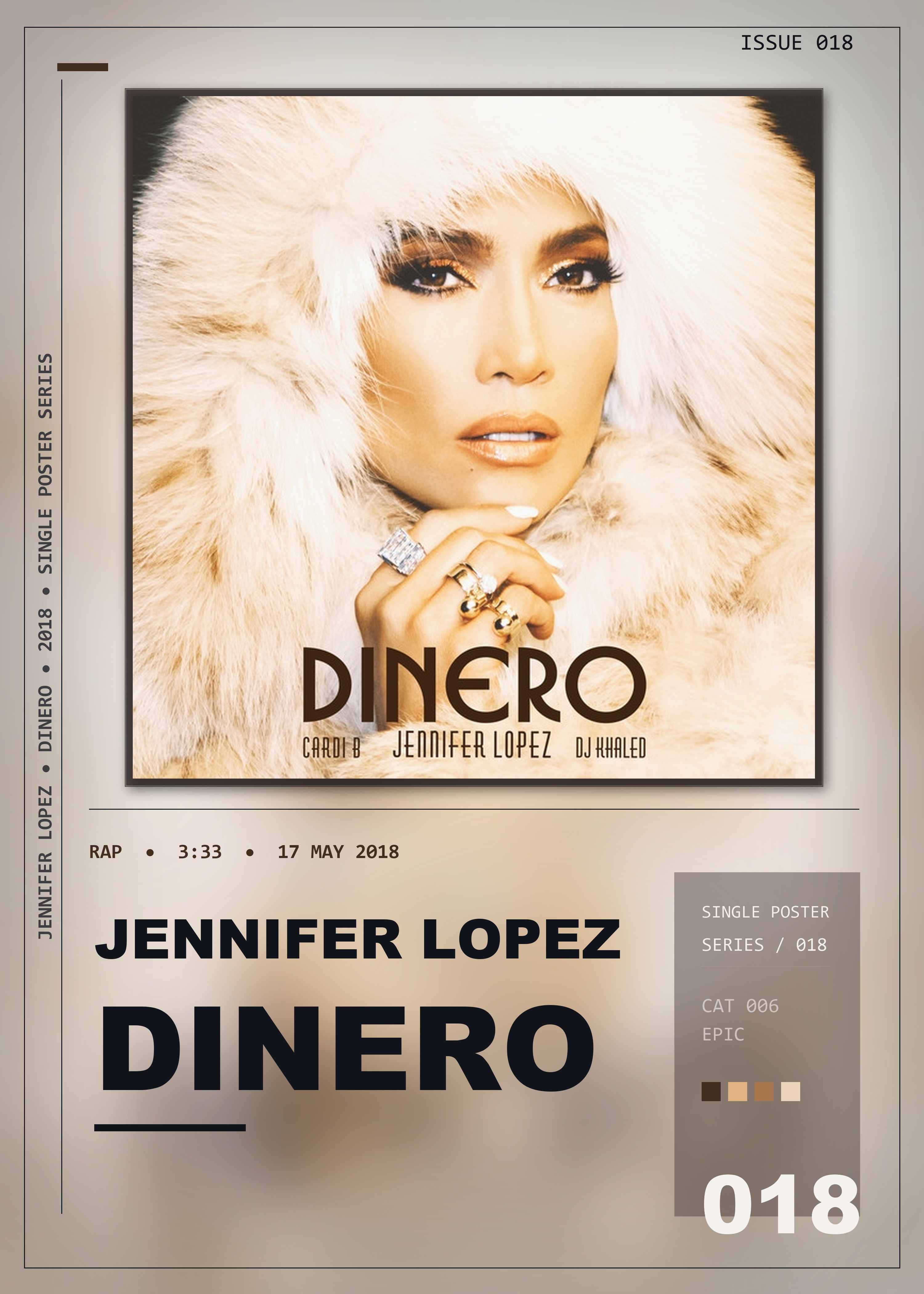 Music poster: Jennifer Lopez - Dinero